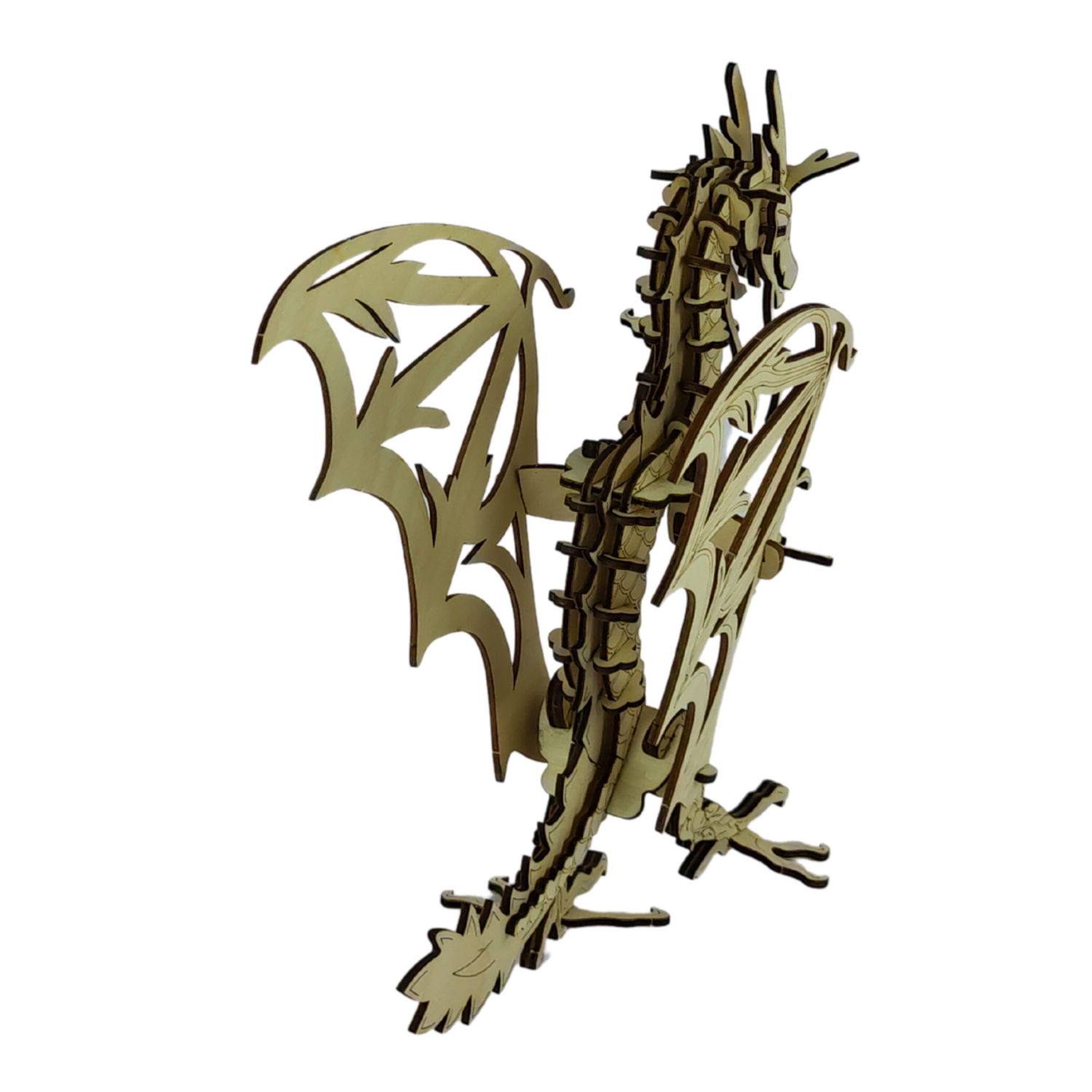 Сборная модель My_derevo Деревянный Дракон Игрушка Статуэтка 2024 - фото 7