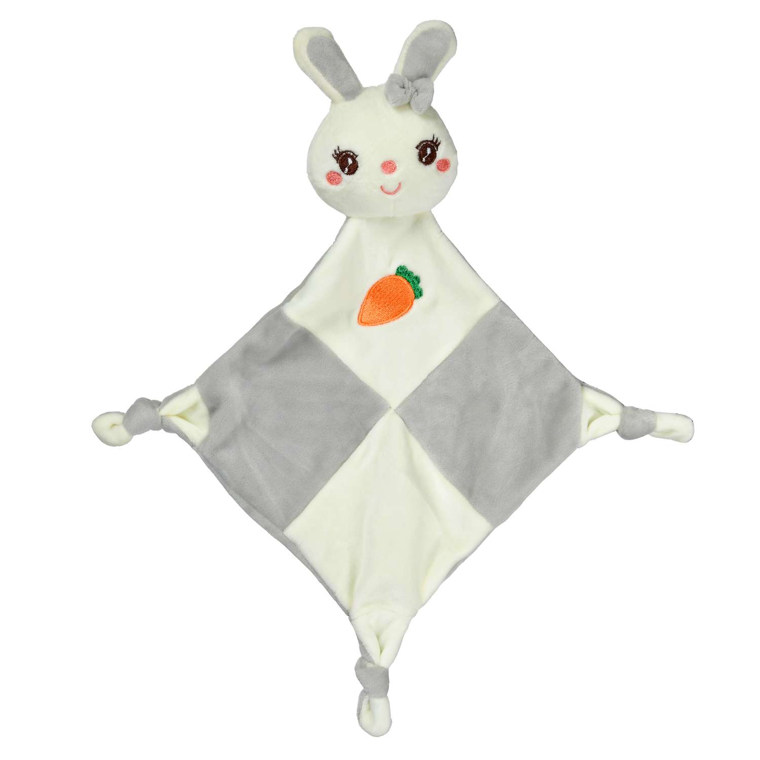 Игрушка-комфортер Uviton мягкая Кролик серый - фото 4