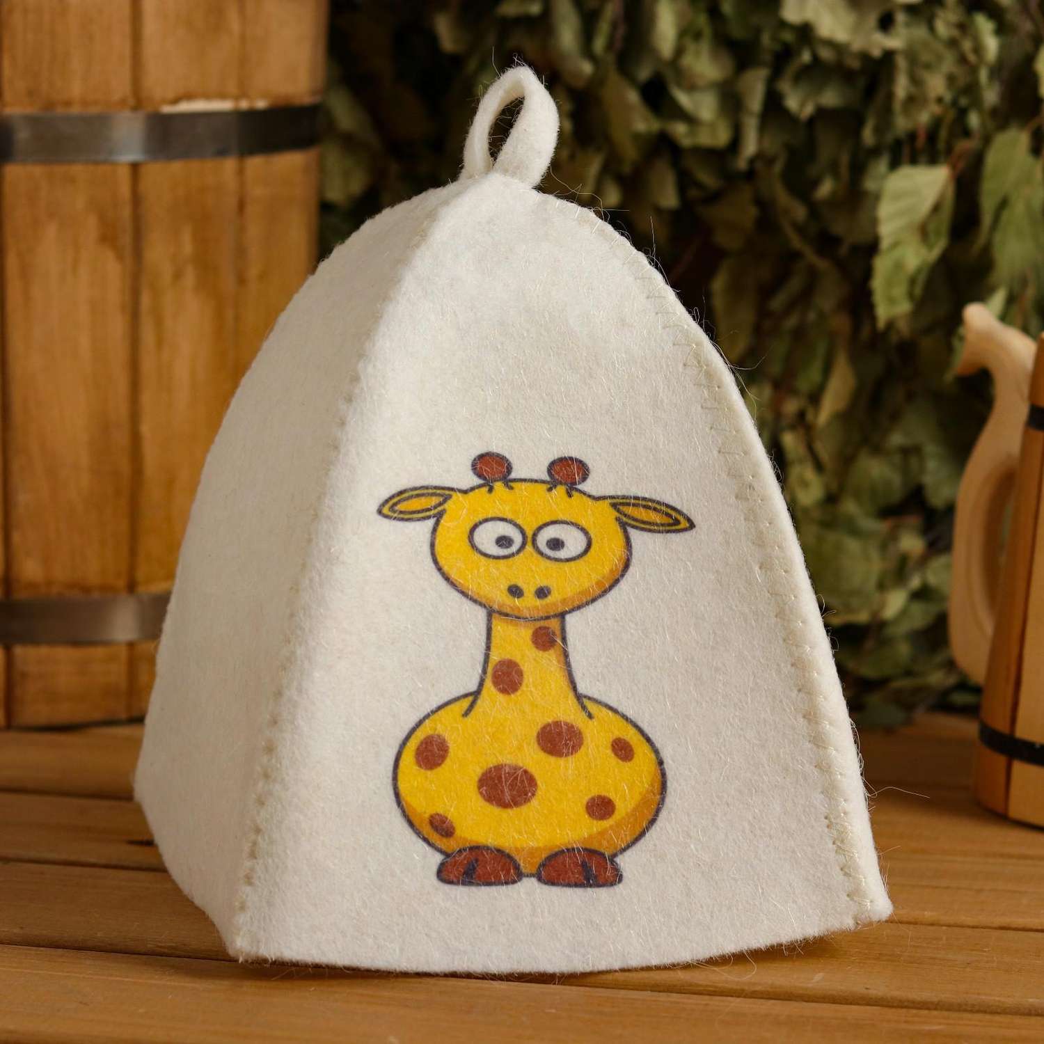 Шапка для бани Добропаровъ детская «Жираф» - фото 1
