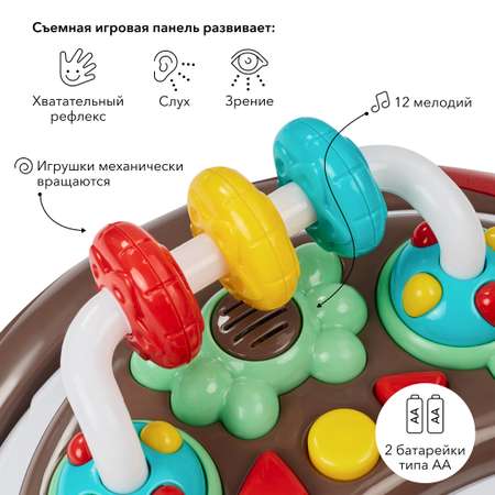 Ходунки Happy Baby Smiley v2 brown