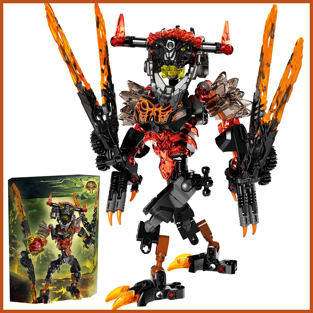 Игрушка LX Конструктор Bionicle Лава монстр 114 деталей - фото 1