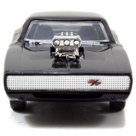 Машинка Fast and Furious Jada 1:32 1970 Dodge Charger (Street)-Free Rolling Черная