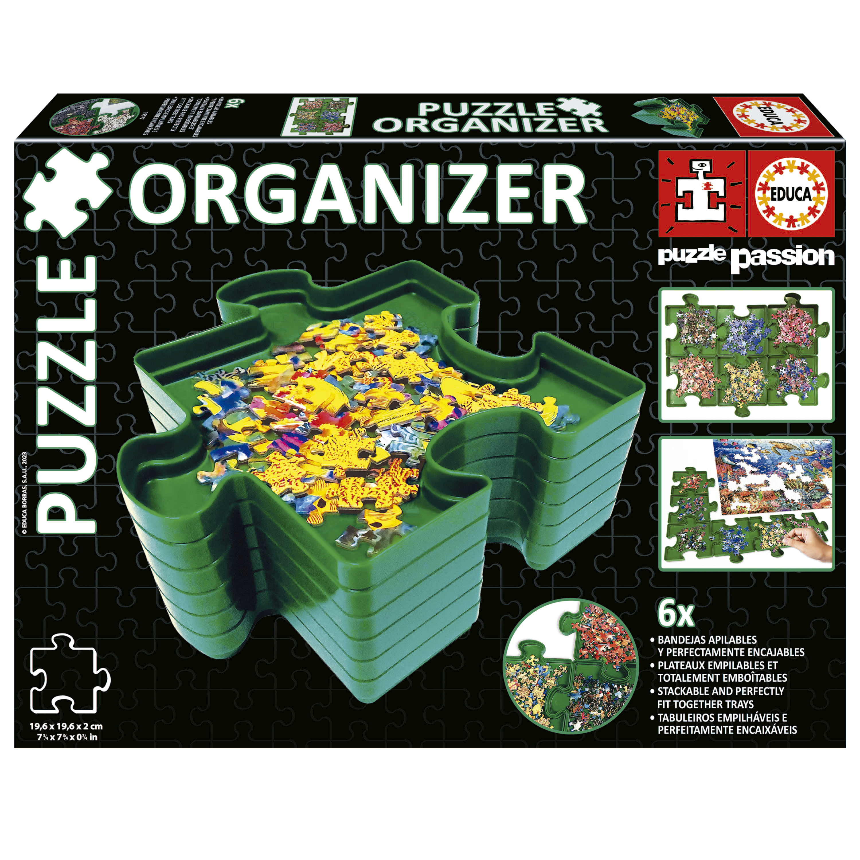 EDUCA BORRAS Puzzle Pack 6 Plastic Organizing Trays