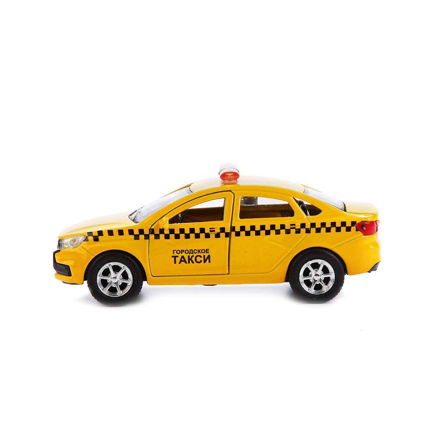 Машина Технопарк LADA Веста Такси 12 см 223656 - фото 1