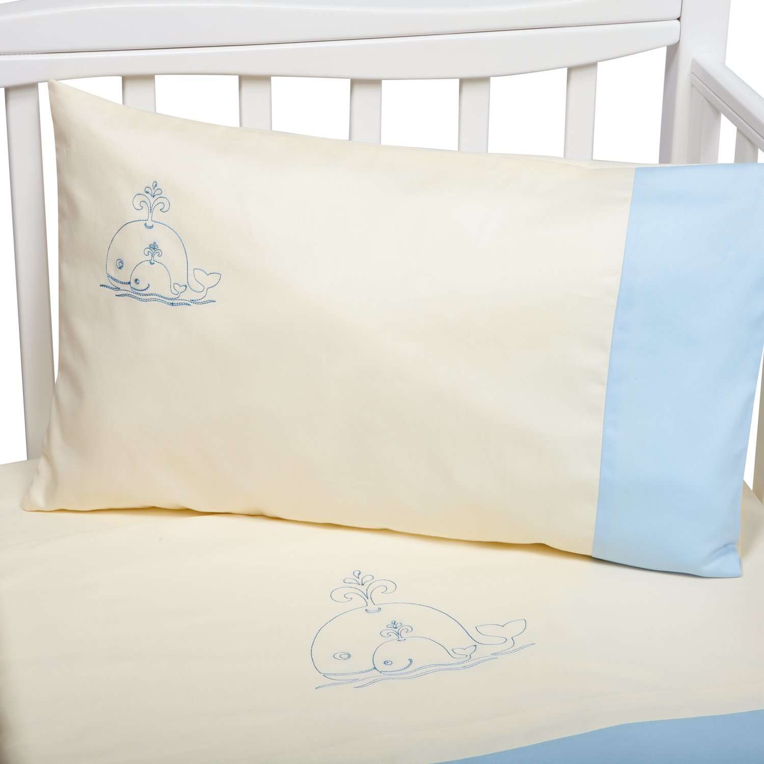 Комплект постельного белья Якимок Киты 4 предмета Голубой BS2 - фото 2