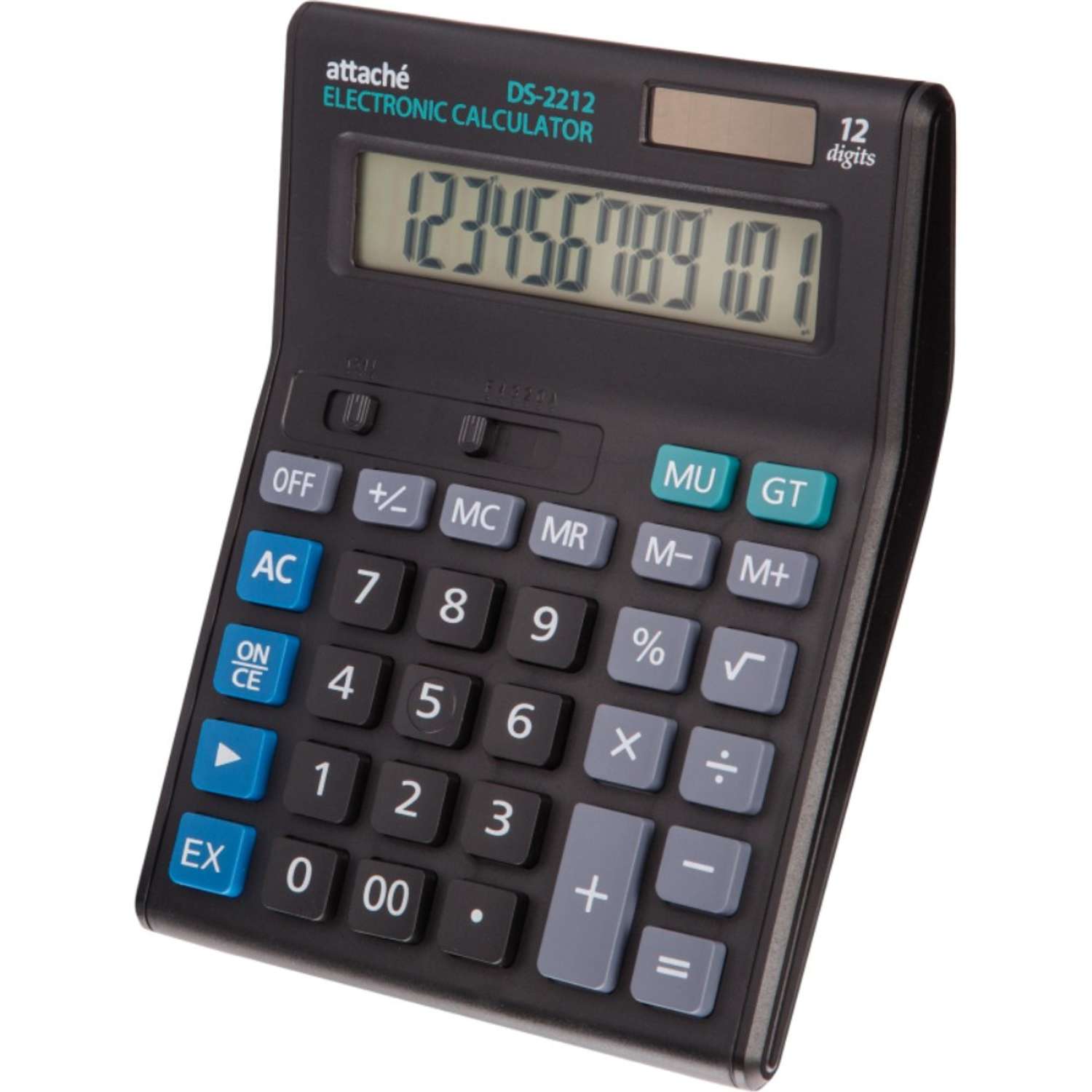 Калькулятор Attache полноразмерный настольный 12 разрядный чёрный 1 шт - фото 2