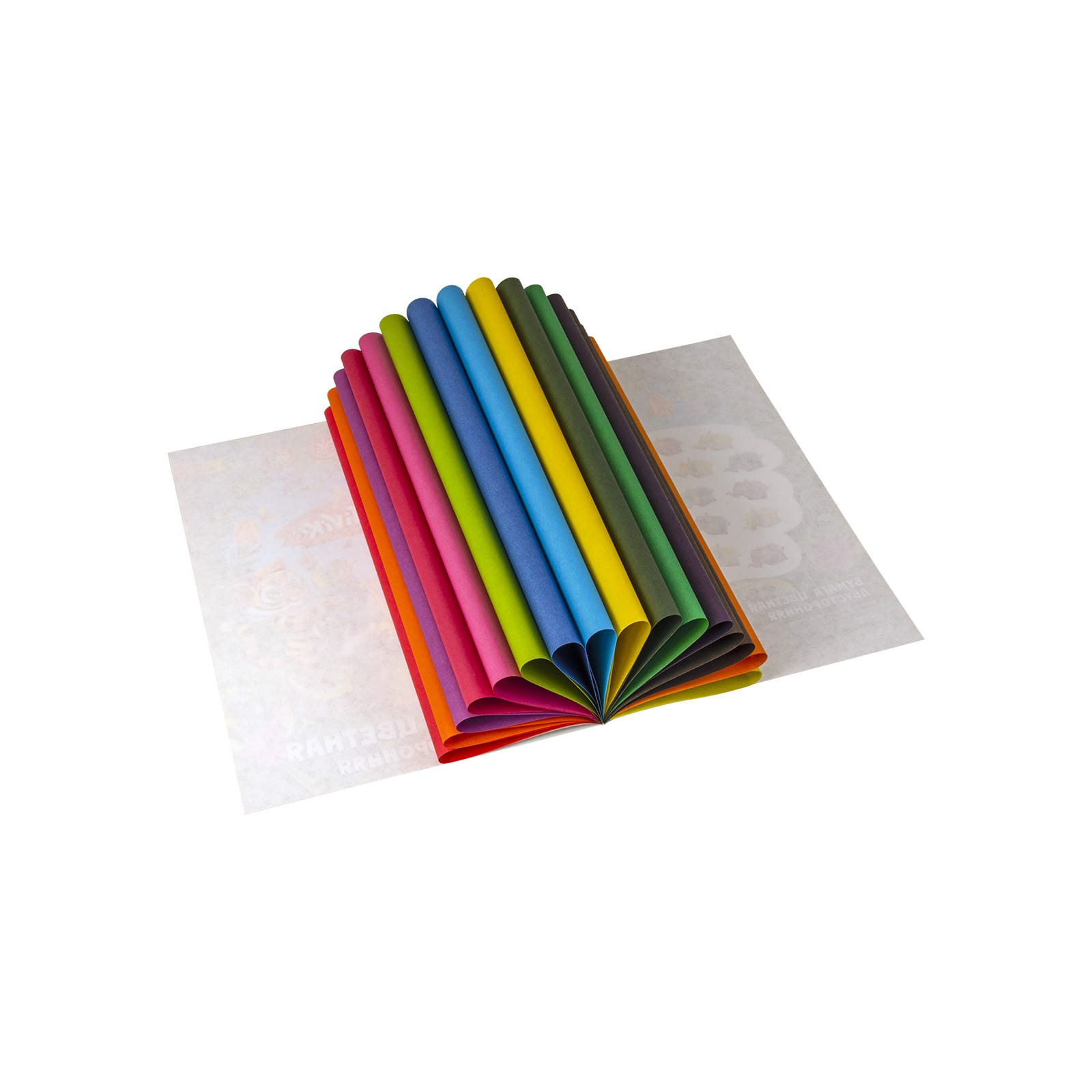 Бумага цветная CReATiViKi двусторонняя 16 листов 16 цветов 45 г/м2 А4 200х275 мм на скрепке 5 шт - фото 4