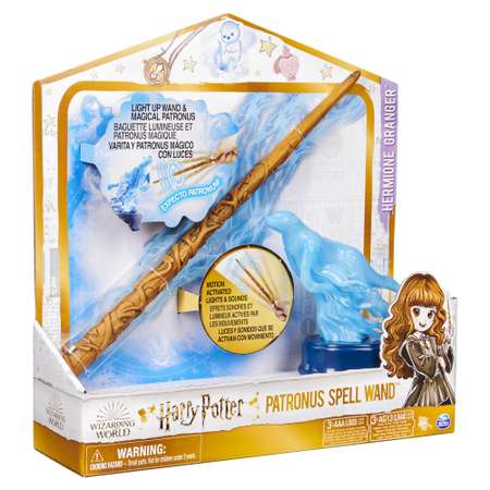 Набор игровой WWO Harry Potter Волшебная палочка интерактивная +фигурка патронуса Гермионы 6064361