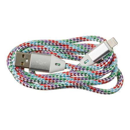 USB кабель Liberty Project для Apple Lightning 8 pin оплетка и металлические разъемы 1м Синий