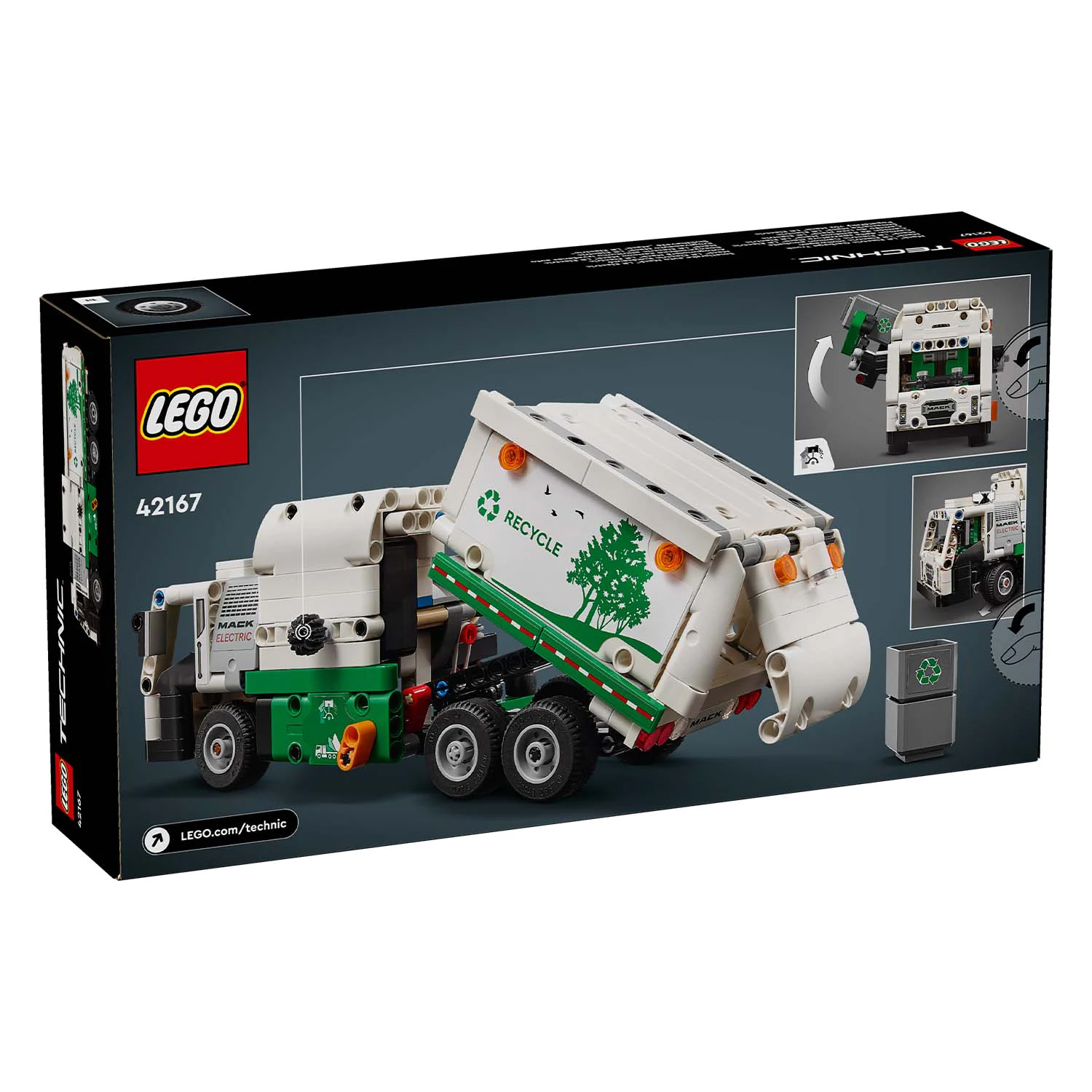 Конструктор детский LEGO Technic Электрический мусоровоз LR 42167 - фото 7