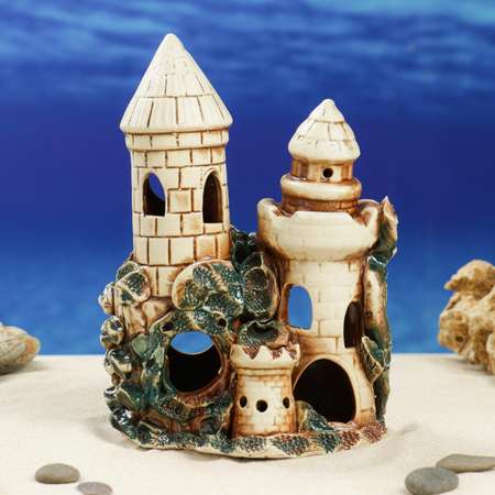 Декорация для аквариума Sima-Land «Две башни»