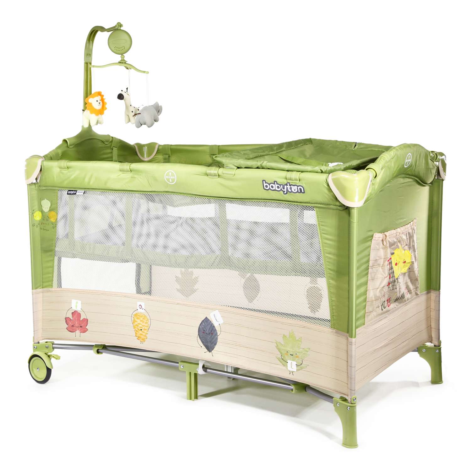 Манеж-кровать Babyton Dreamy Green P610 - фото 1