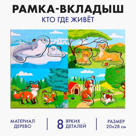 Настольная игра Лесная мастерская Кто где живёт