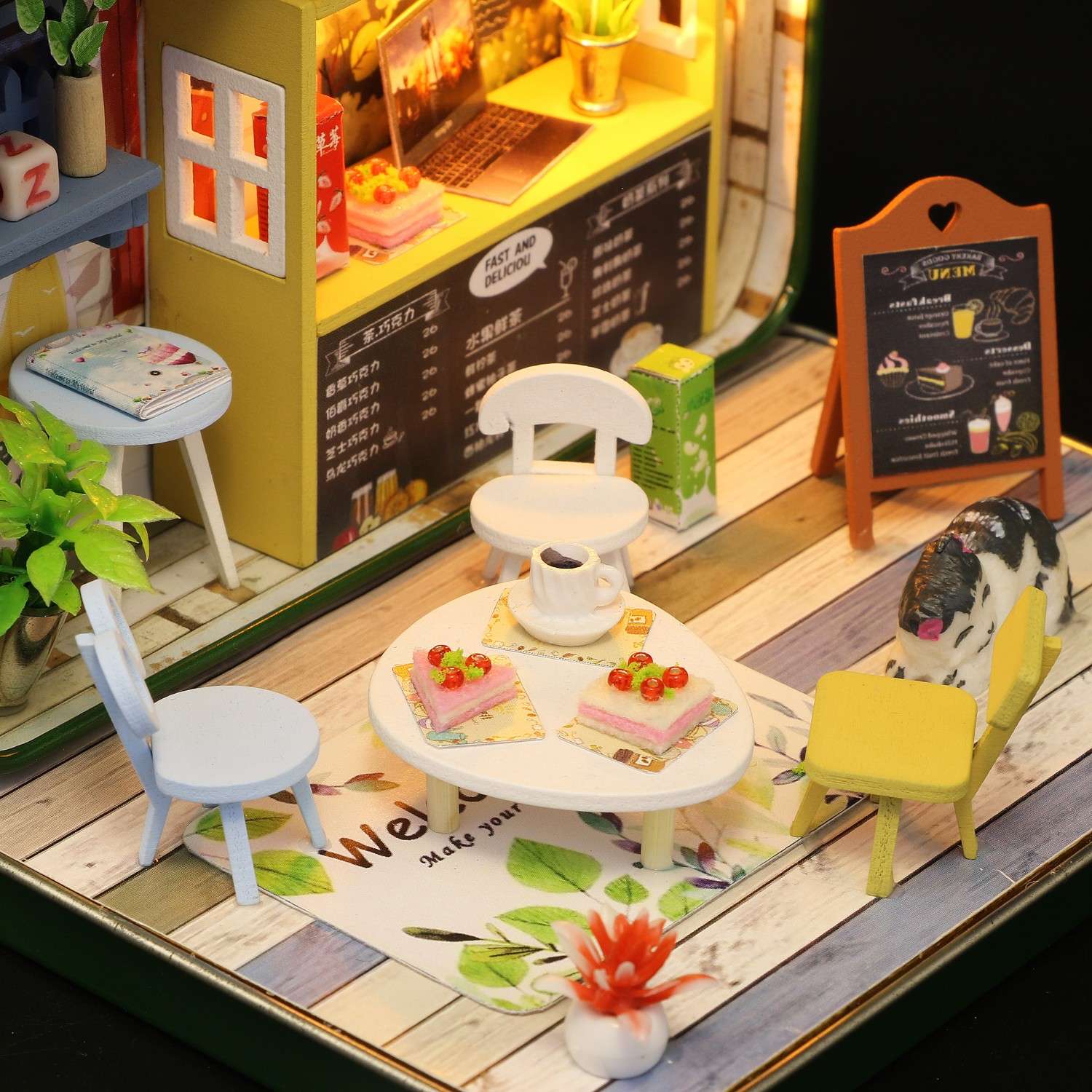 Интерьерный конструктор HitToy Румбокс Летнее кафе в мини-шкатулке S933 - фото 3