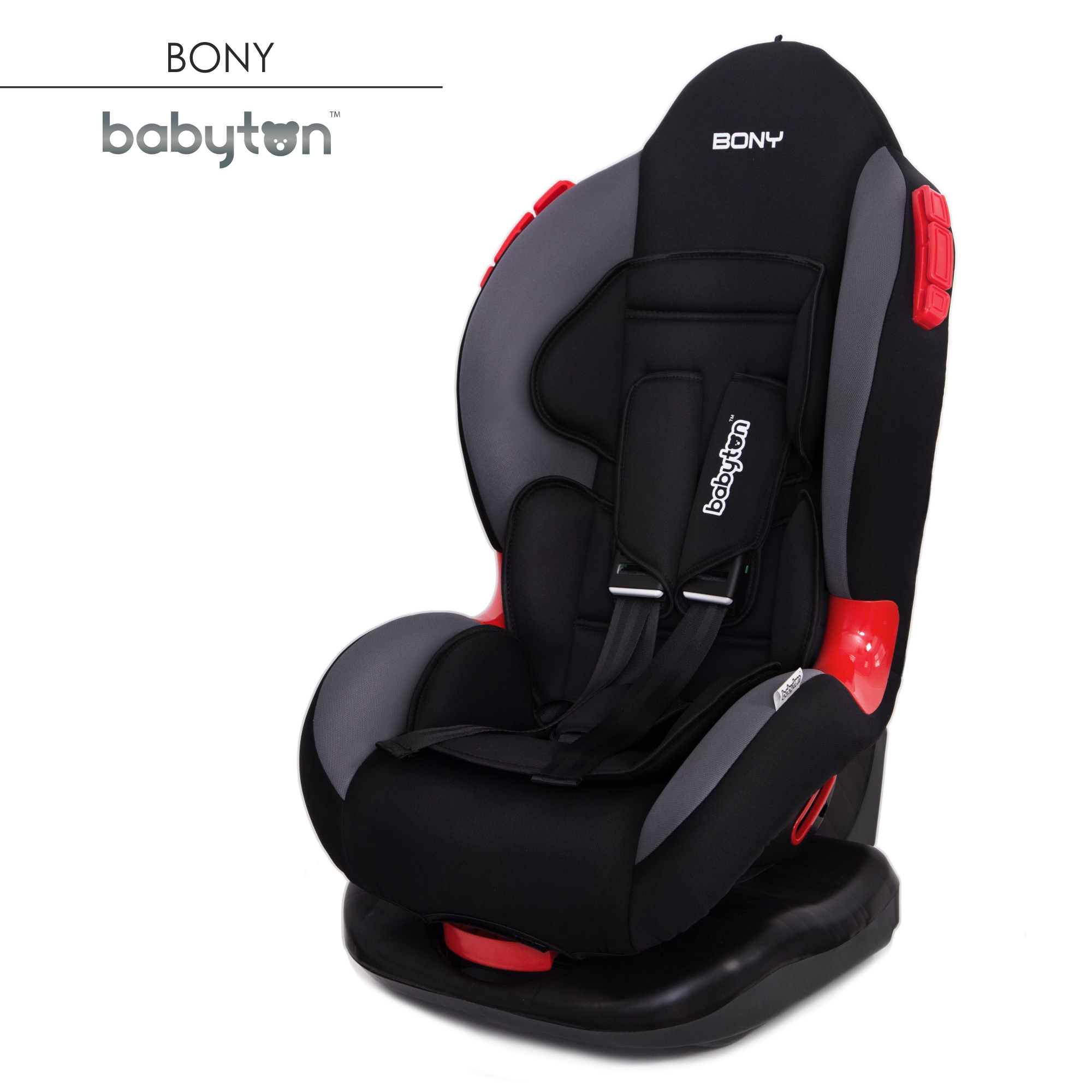 Автокресло Babyton Bony Black-Grey купить по цене 5229 ₽ в  интернет-магазине Детский мир