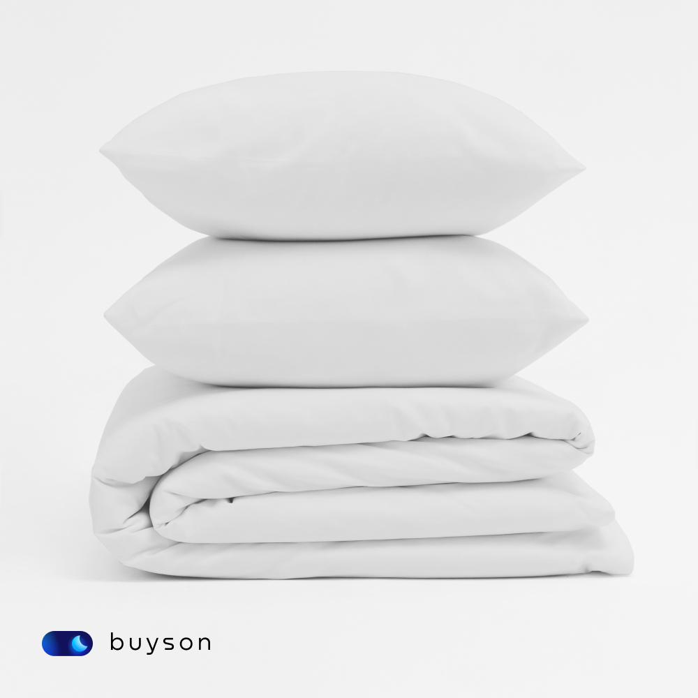 Комплект наволочек buyson BuyLive 70х70 см хлопковый сатин цвет белый - фото 9