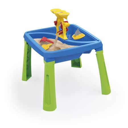 Песочница игровая Dolu 3в1 color песок-вода-столик с аксессуарами