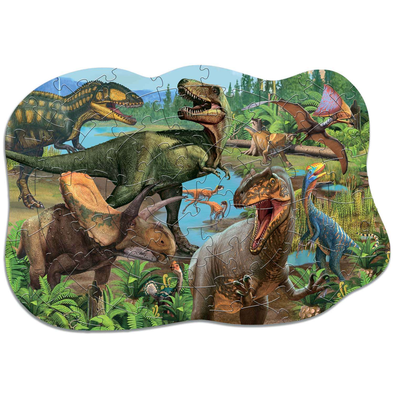 Макси Пазлы для малышей ГЕОДОМ Динозавры - фото 1