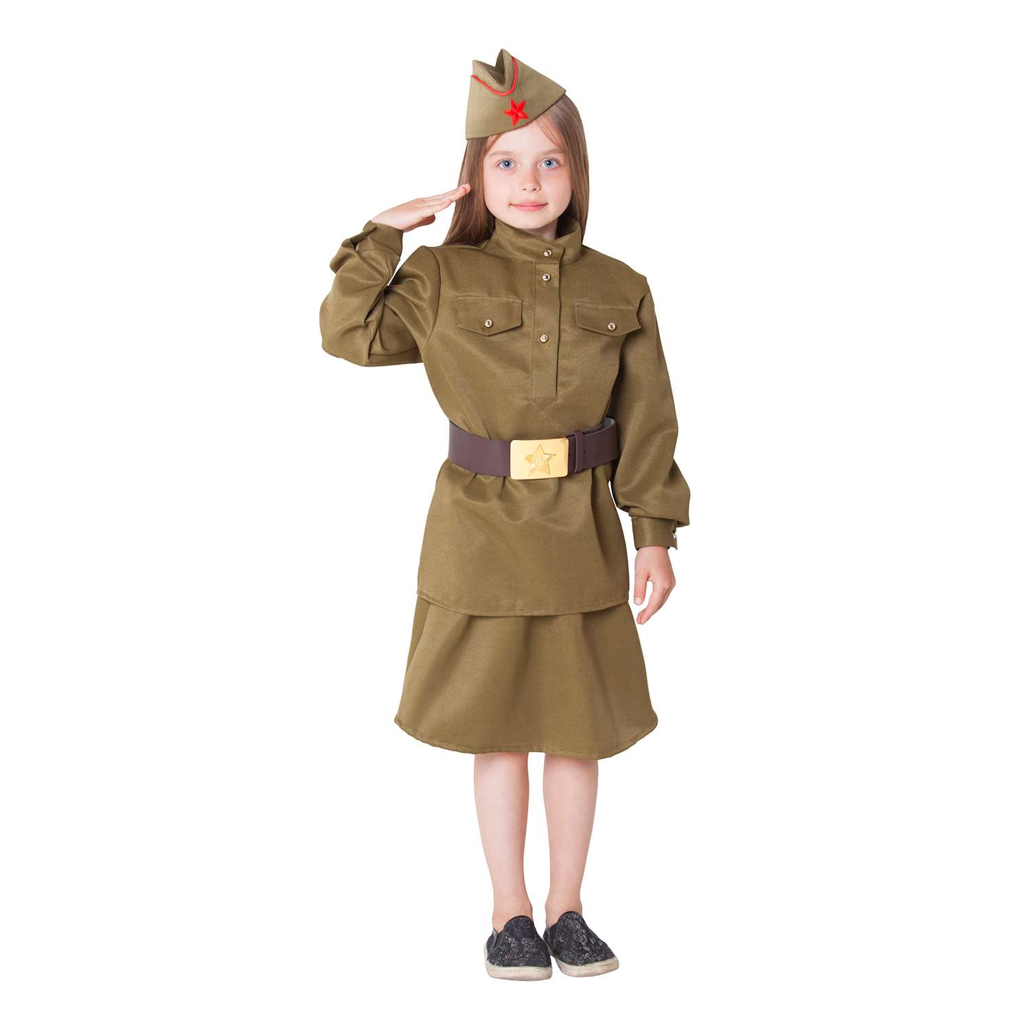 Костюм Страна карнавалия военный для девочки рост 146 см  размер 38 3605096 - фото 1