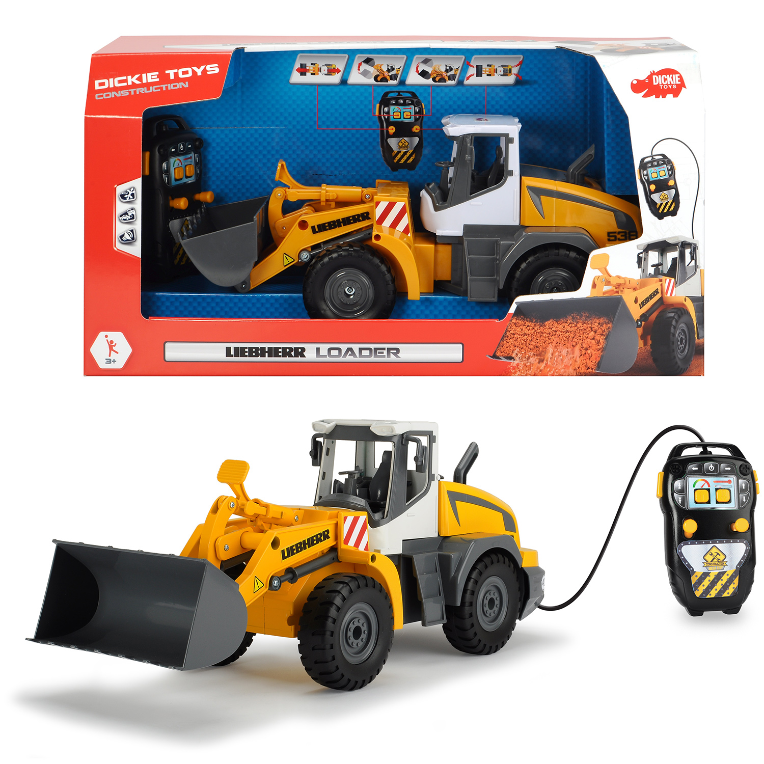 Экскаватор Liebherr 40 см свет звук Dickie Toys 3728001