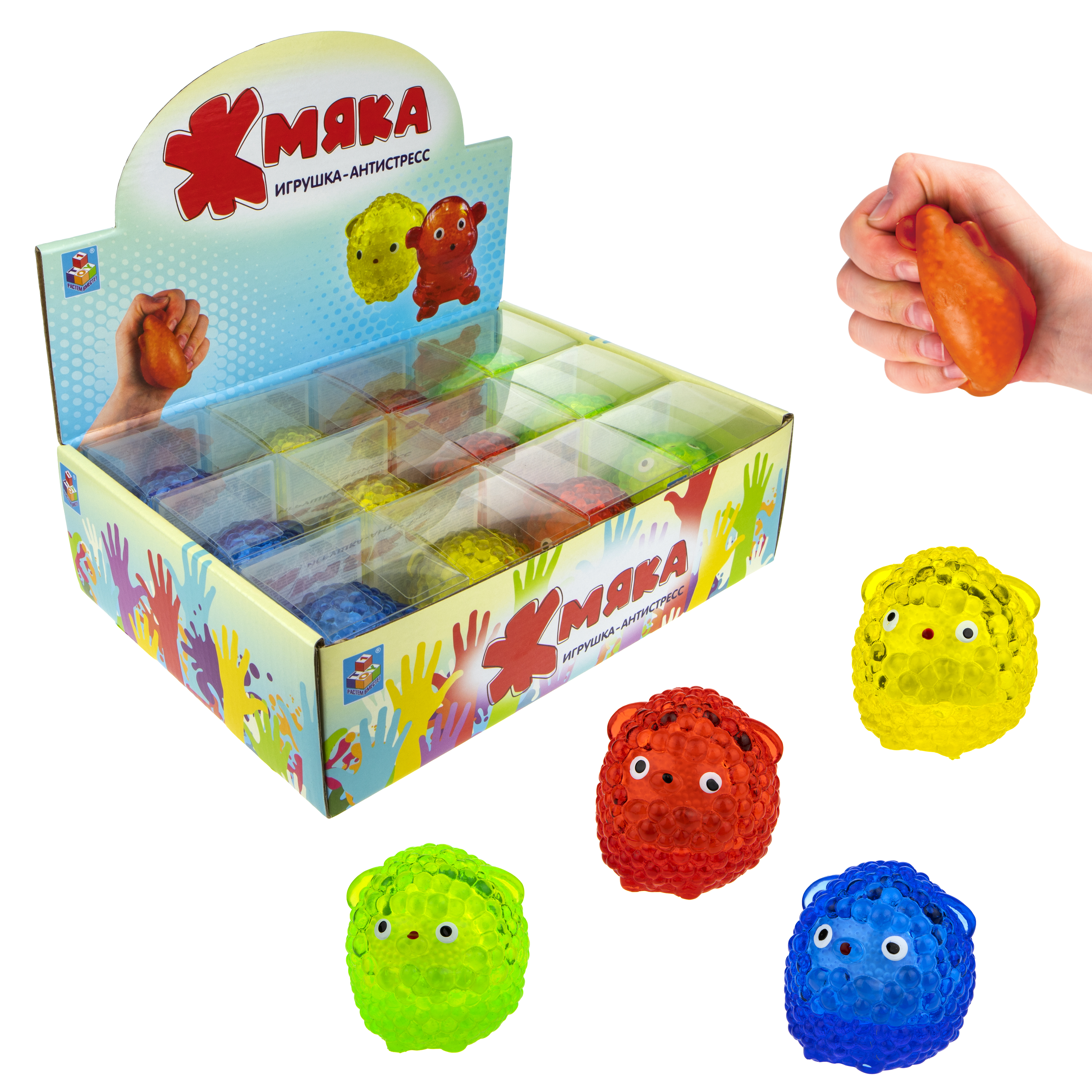 Игрушка Антистресс 1TOY Жмяка липучая овечка зеленый - фото 8