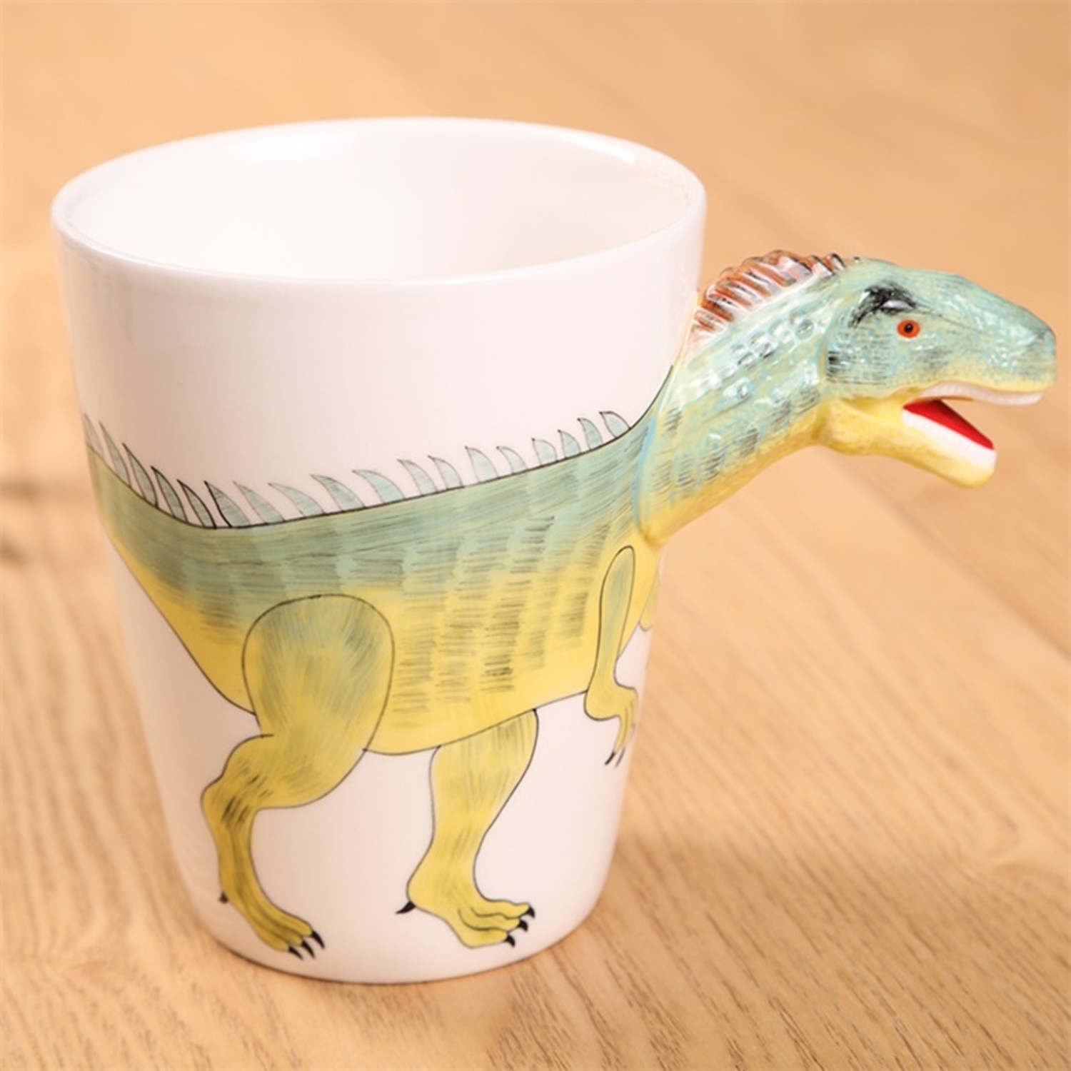 Кружка ZDK Kitchen Animals Dinosaur 400 мл зеленый - фото 7