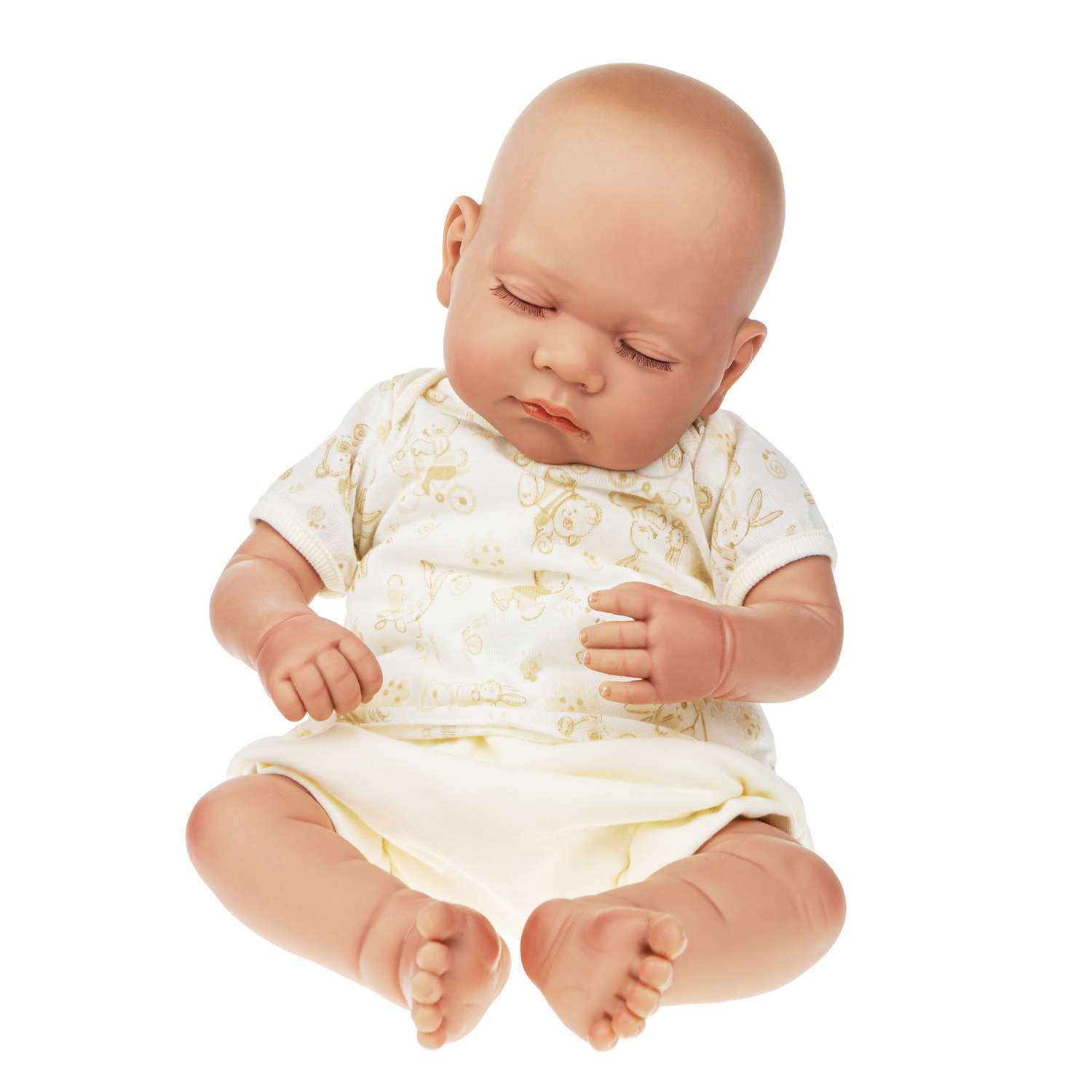 Кукла Arias ReBorns Pablo новорождённый пупс 45 см в одежде с соской одеялом подгузниками Т22108 - фото 10