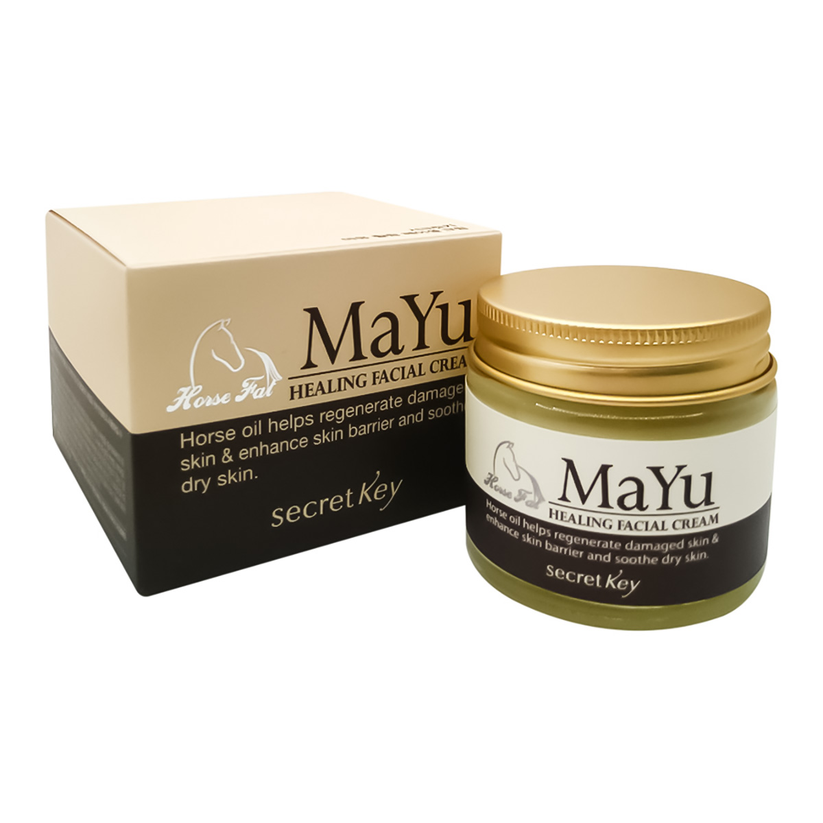 Крем для лица SECRET KEY с лошадиным жиром Mayu Healing Facial Cream 70мл - фото 1