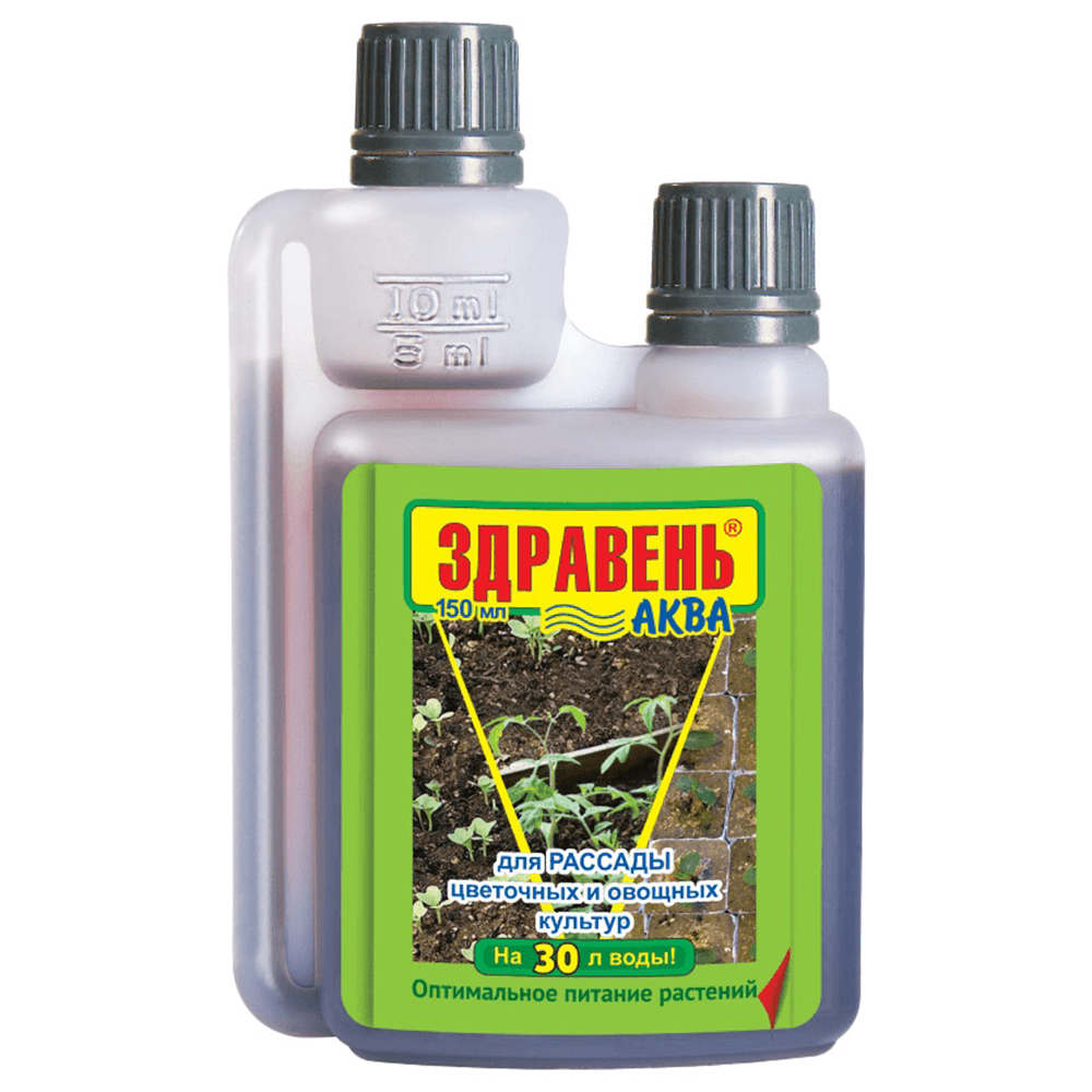 Жидкое удобрение Ваше Хозяйство Здравень АКВА Рассада 150 мл - фото 1
