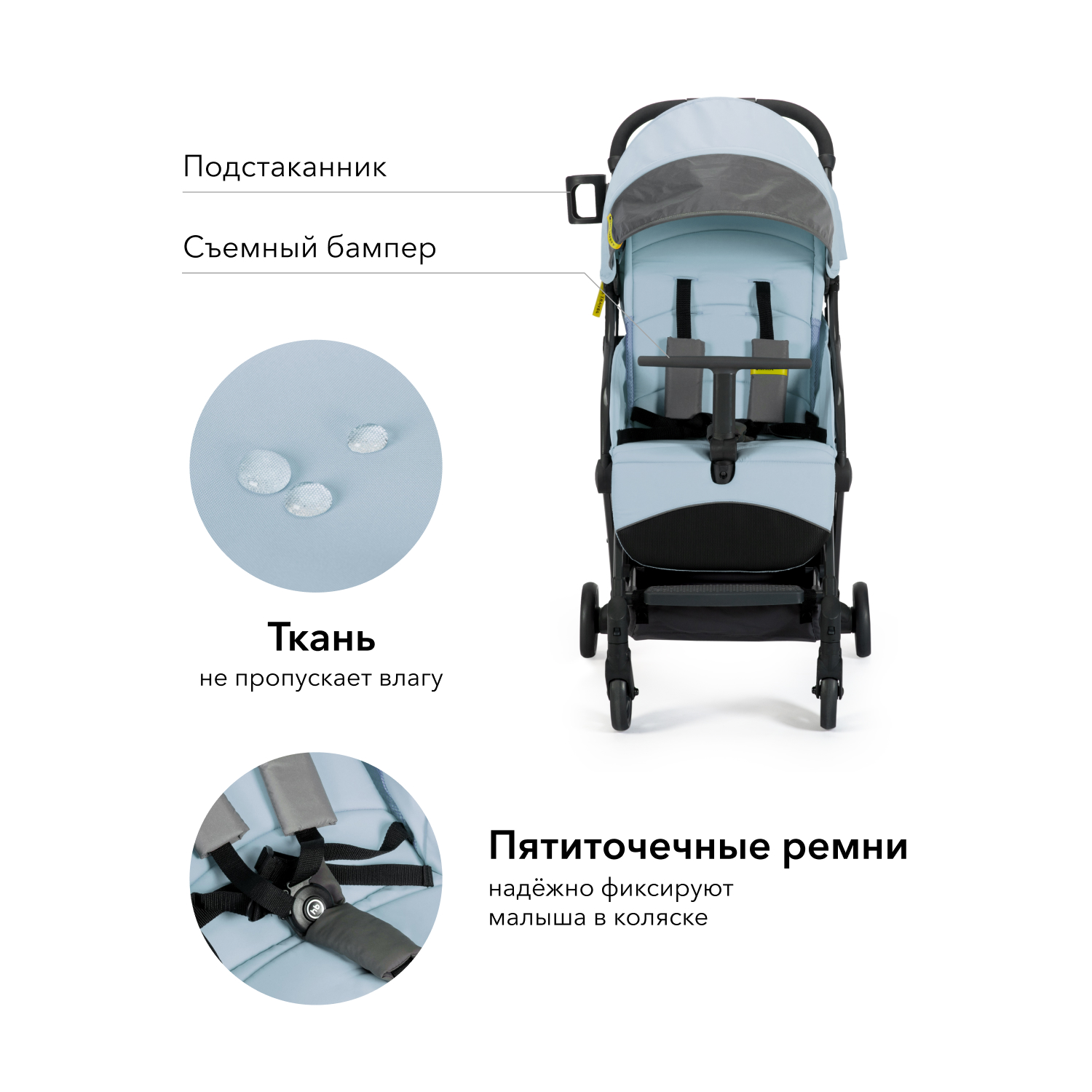 Коляска прогулочная Happy Baby Umma Pro Serenity - фото 3