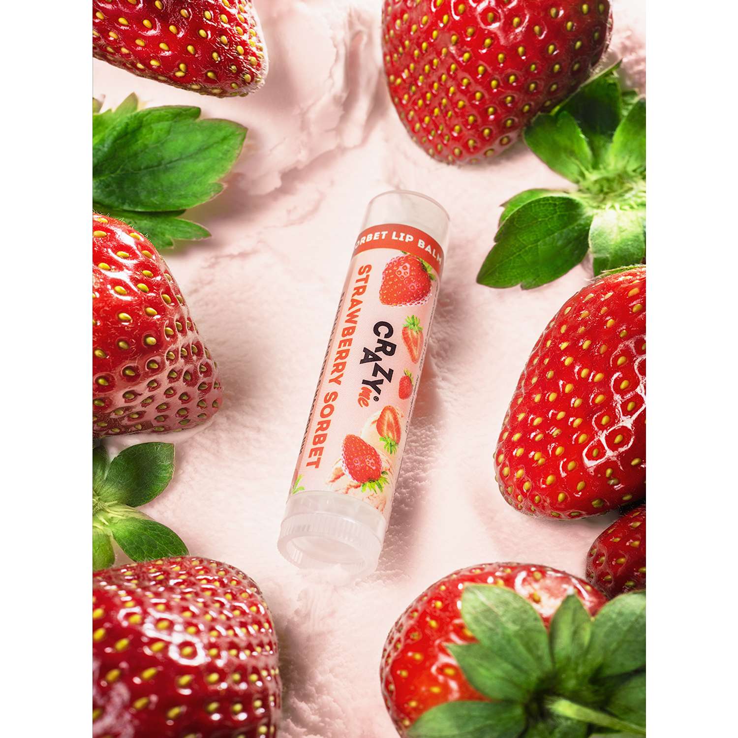 Бальзам для губ CRAZYme Strawberry Sorbet Lip Balm - фото 4