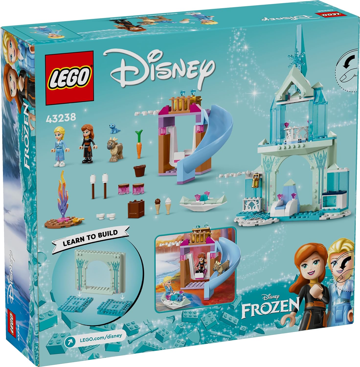 Конструктор LEGO Disney Princess Ледяной замок Эльзы 43238 купить по цене  4699 ₽ в интернет-магазине Детский мир