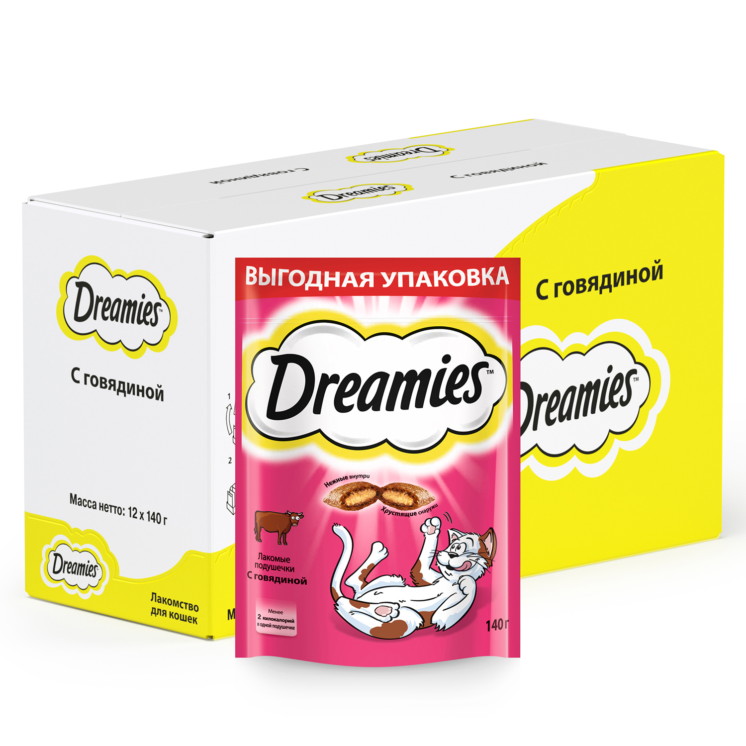 Лакомство для кошек Dreamies 0.14 кг говядина (для домашних) - фото 4