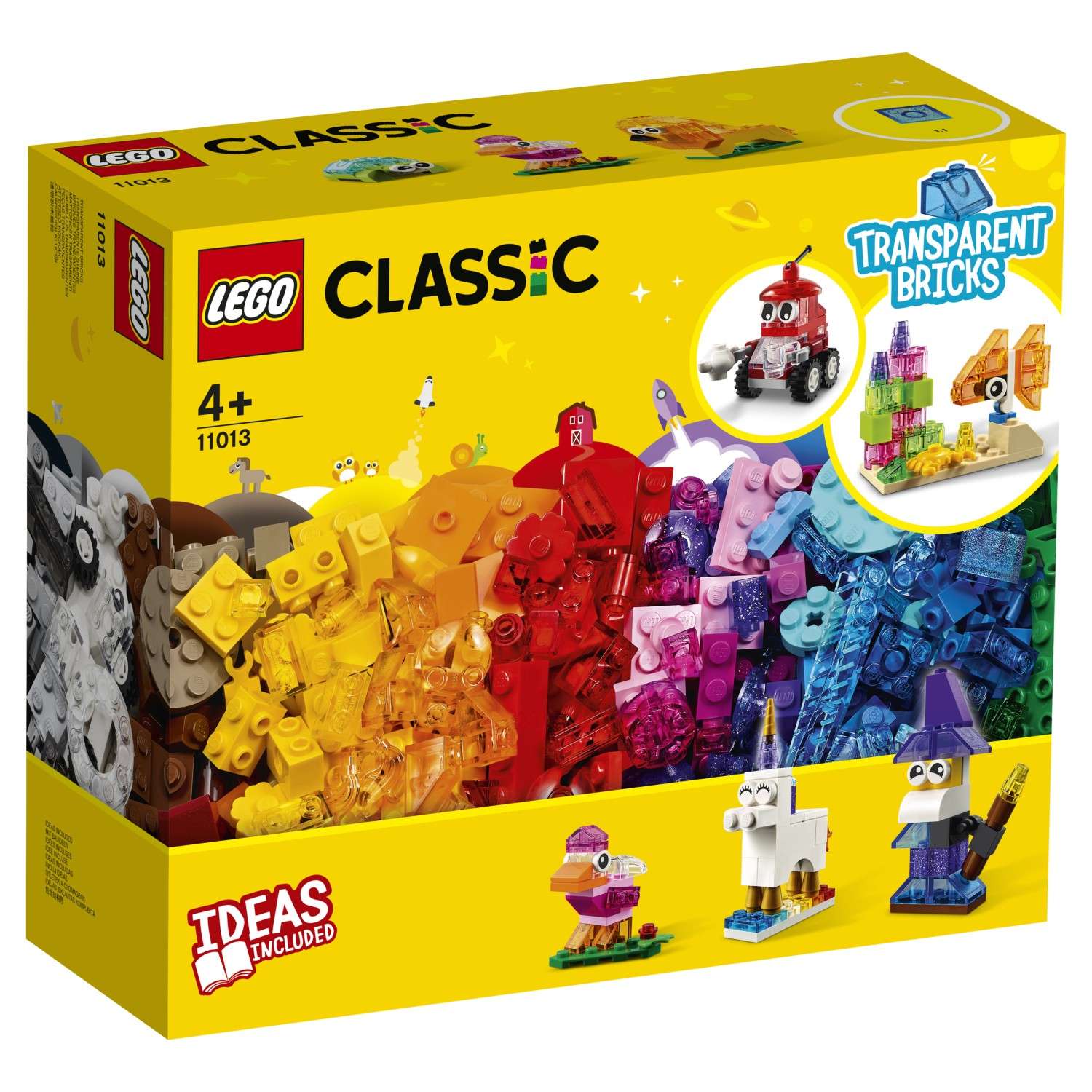 Конструктор LEGO Classic Прозрачные кубики 11013 - фото 2