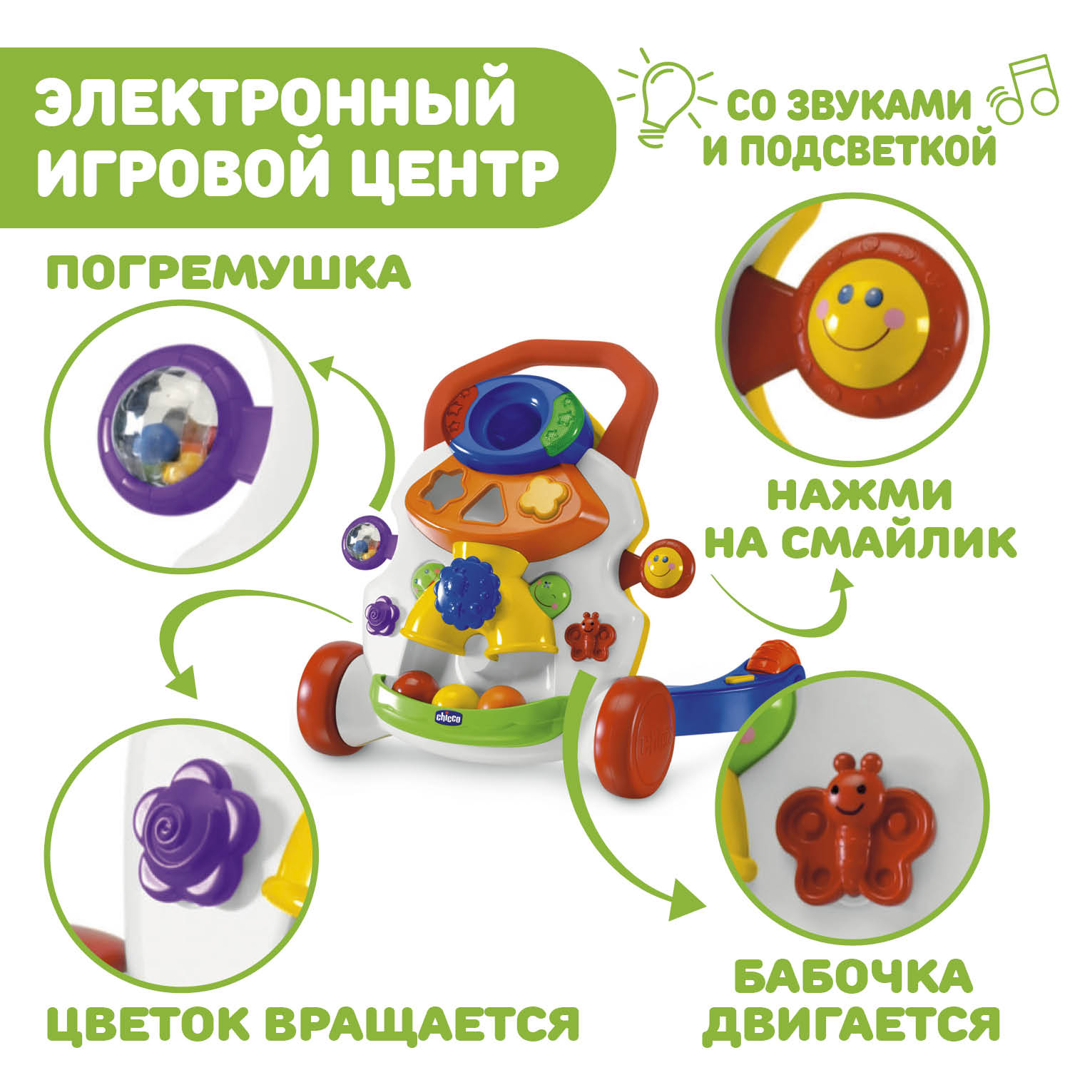 Игровой центр Chicco Ходунки 2 в 1 - фото 8