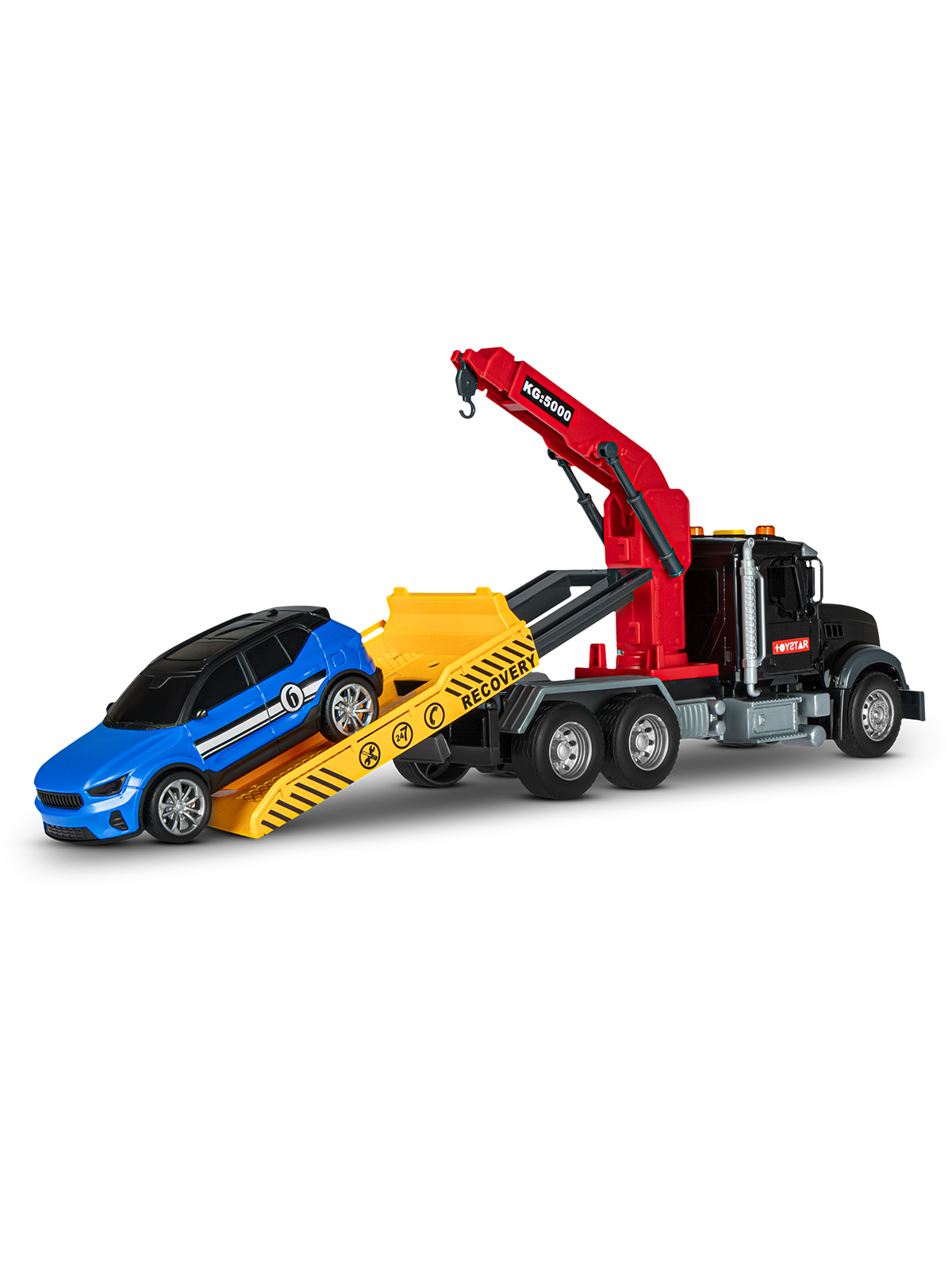 Эвакуатор AUTODRIVE с машинкой черный JB0405089 - фото 9
