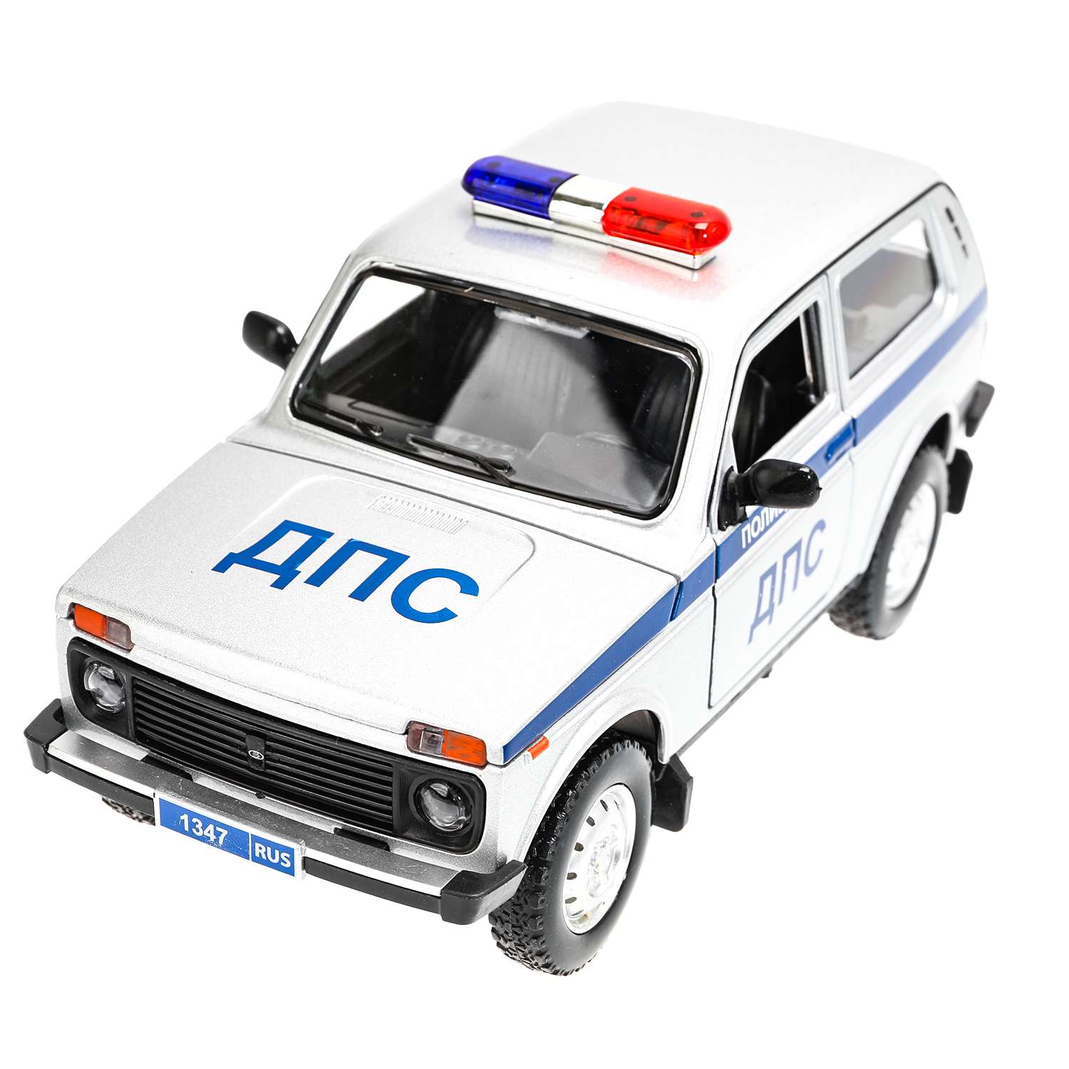 Полицейская машина Технопарк LADA 1:18 белый 380112 - фото 8