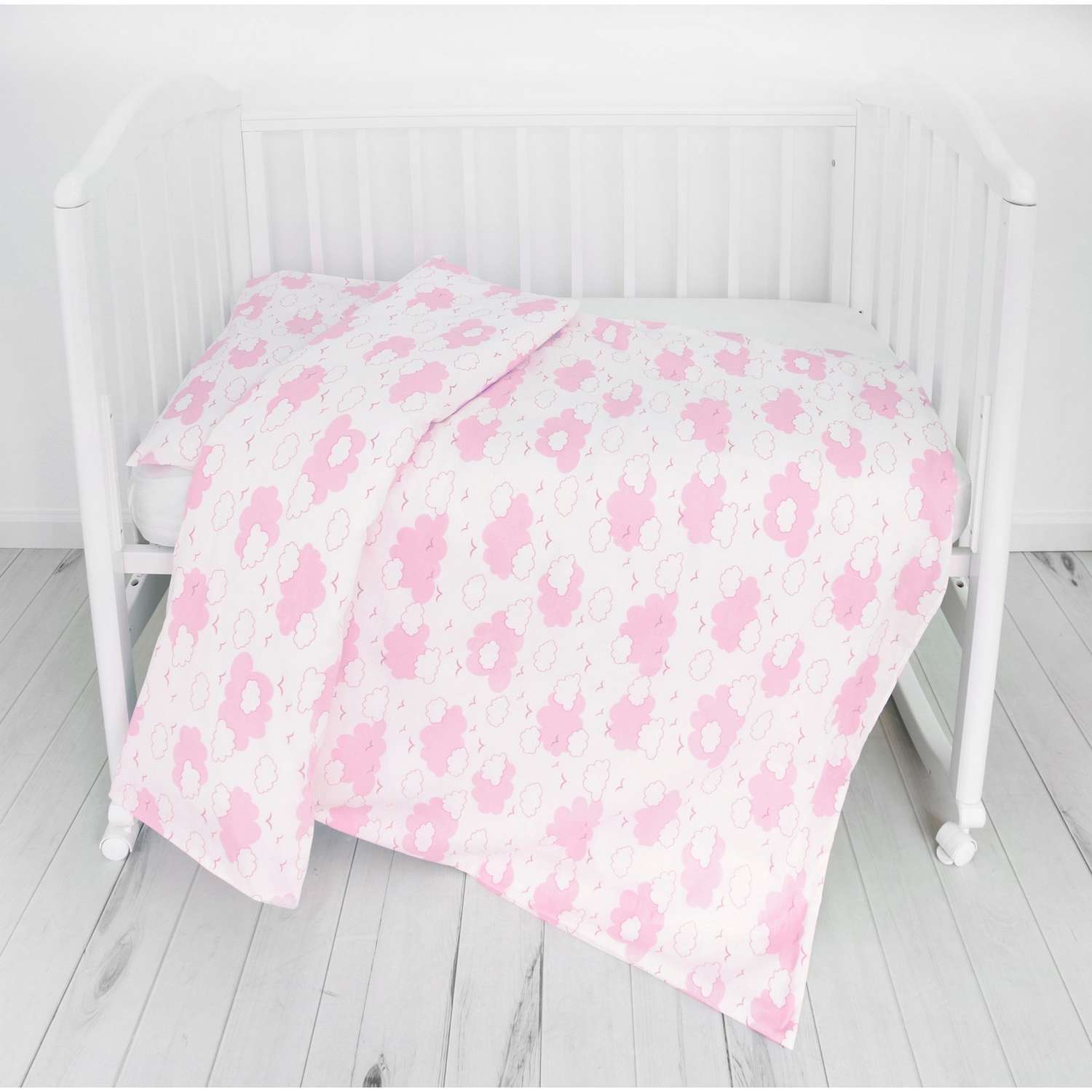 Комплект постельного белья Споки Ноки Облака Розовый 3предмета DMC111/6RO - фото 6