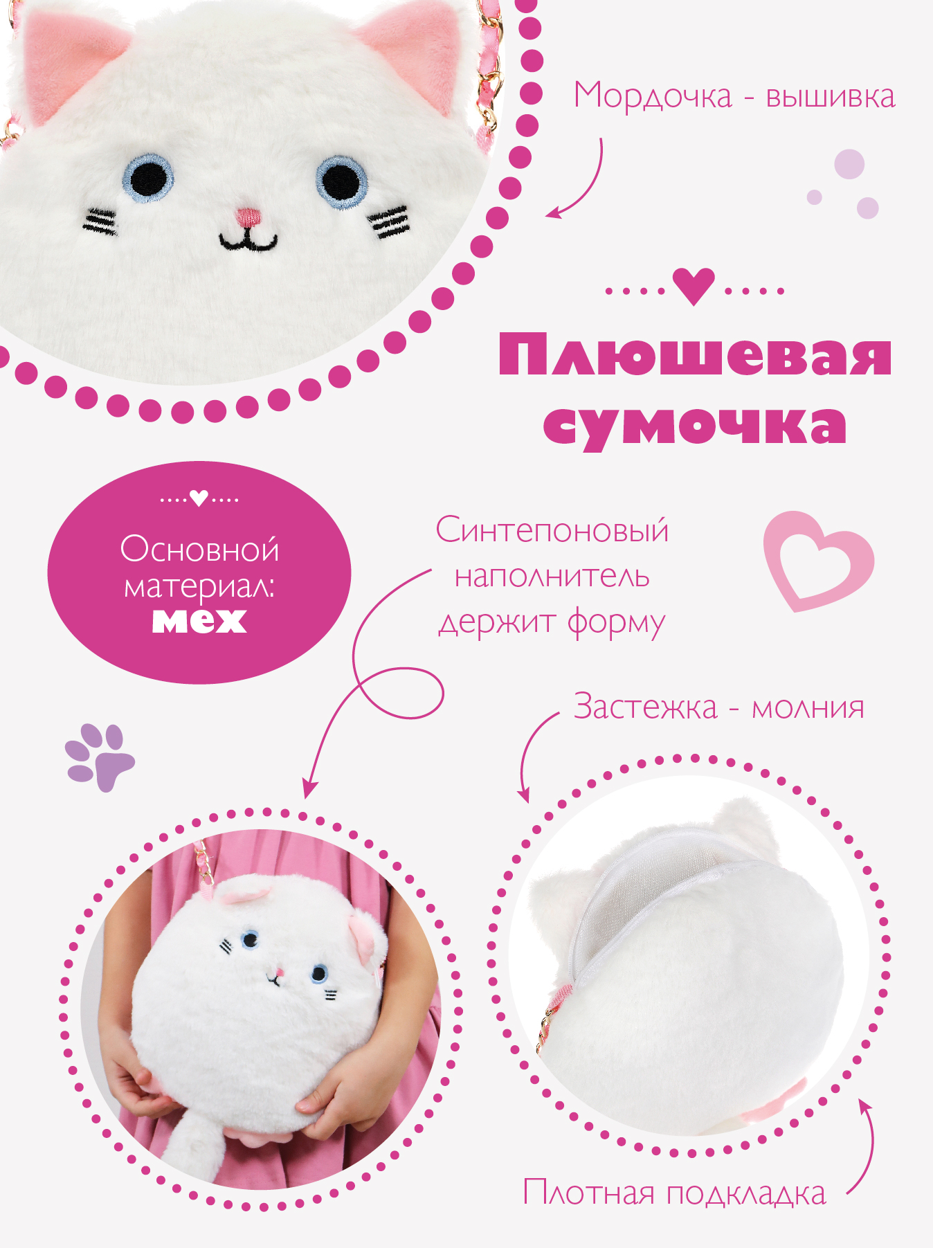 Сумочка Fluffy Family Котенок - фото 4