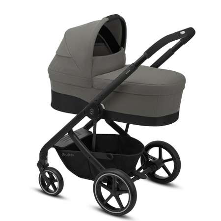 Коляска 3в1 Cybex Balios S BLK с дождевиком Soho Grey