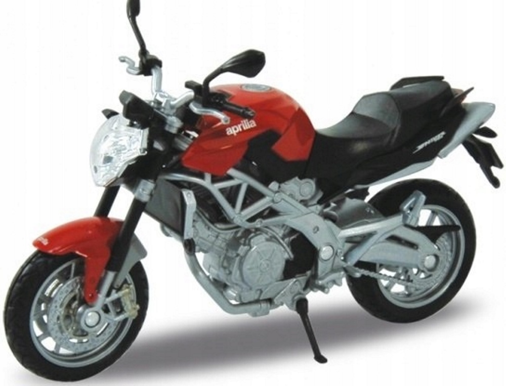 Мотоцикл WELLY 1:18 Aprilia Shiver 750 красный 12832PW - фото 1