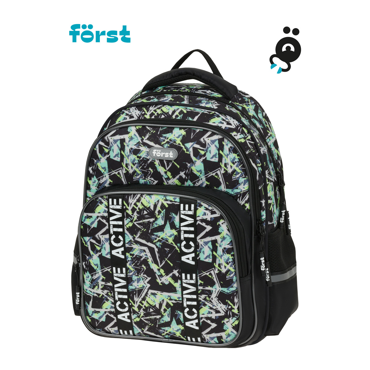 Рюкзак Forst F-Comfy Abstract 38*29*15см 2 отделения 3 кармана эргономичная спинка - фото 2