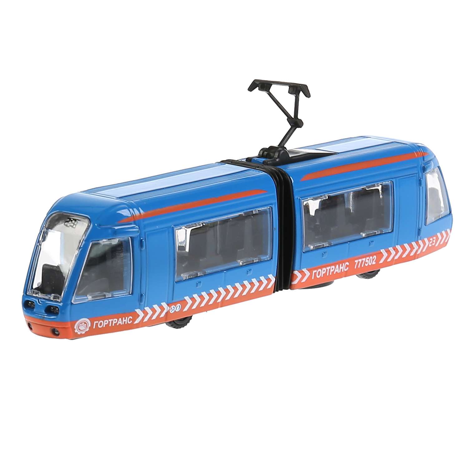 Модель Технопарк Трамвай с гармошкой инерционная 298514 298514 - фото 1