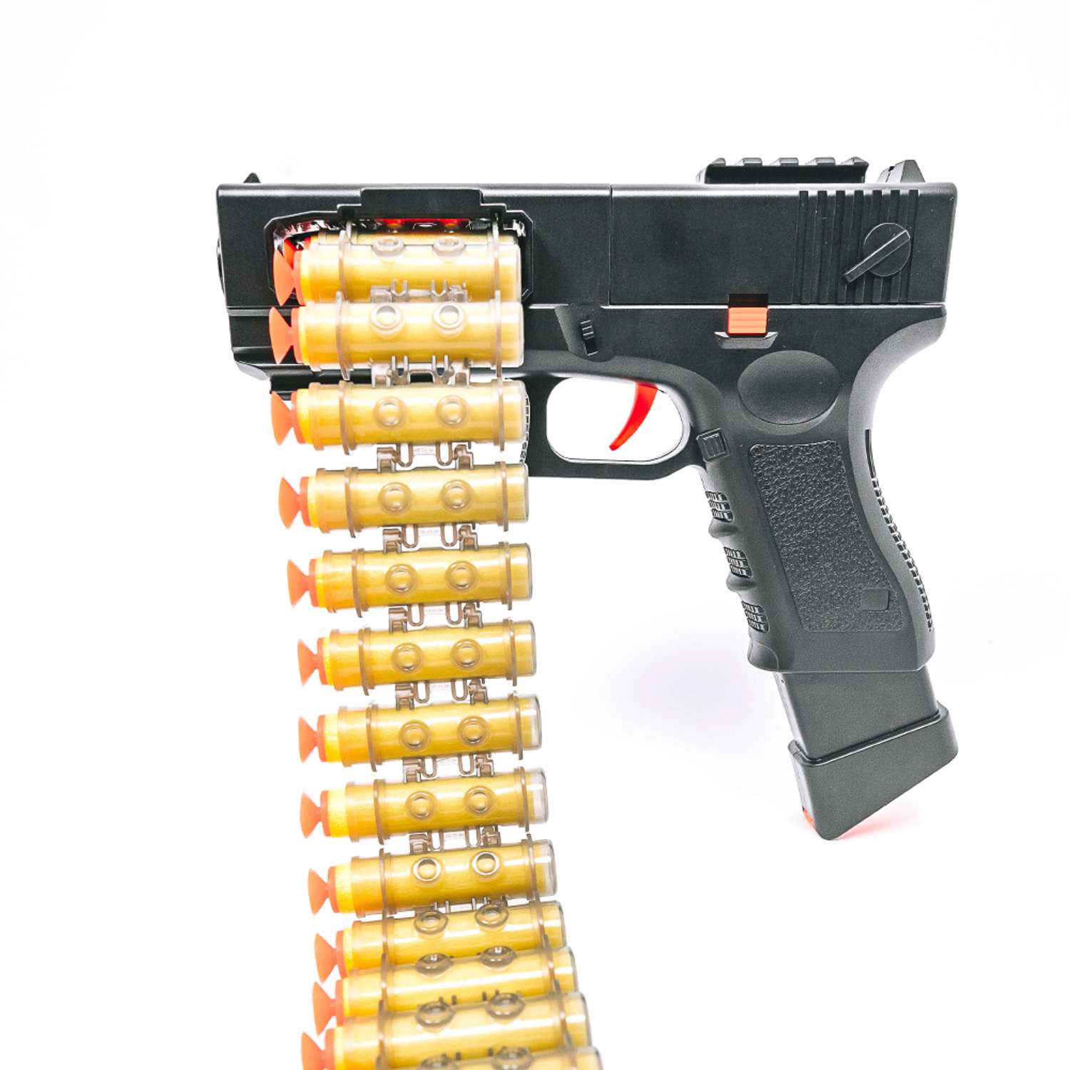 Пистолет детский игрушечный HITMAN GUN автоматический с пульками и дополнительные боеприпасы - фото 25