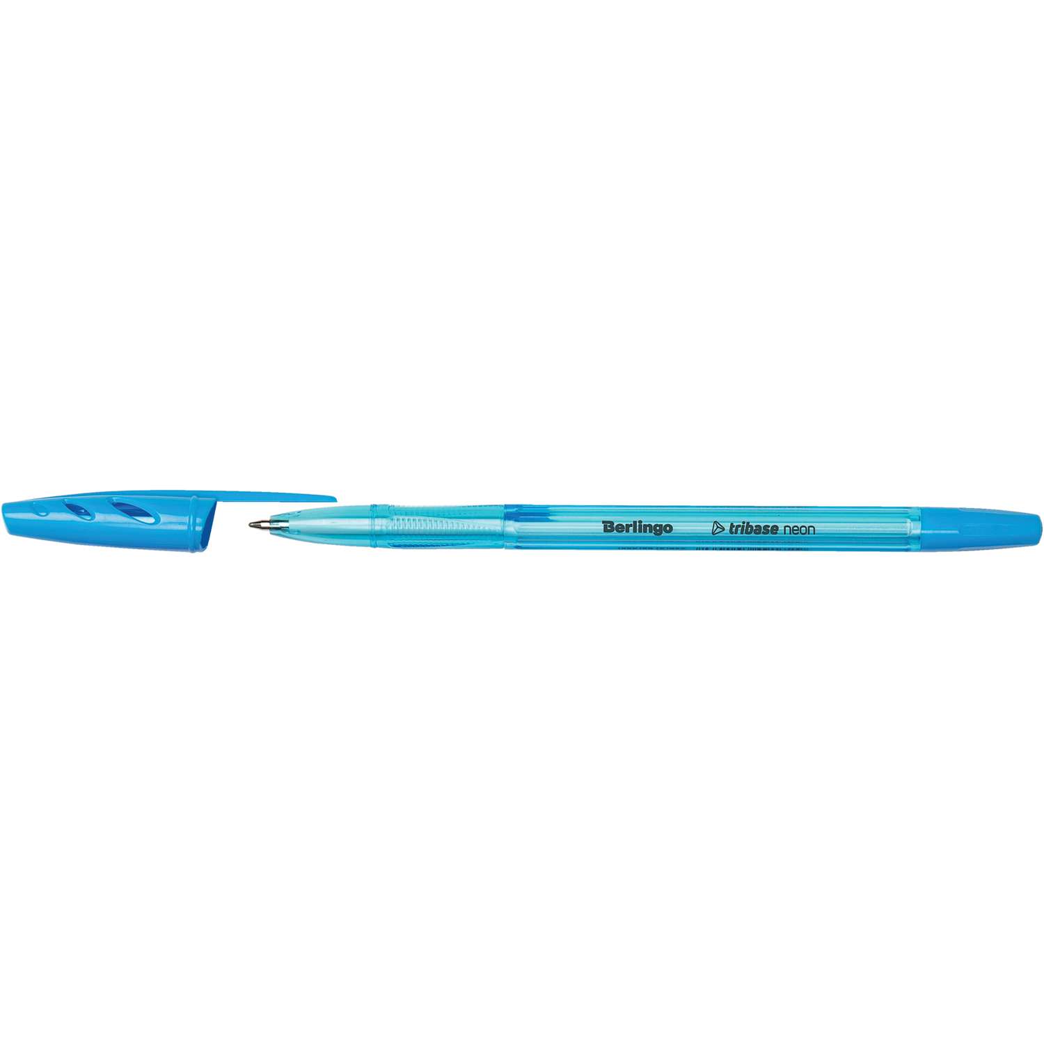 Ручка шариковая Berlingo Tribase Neon Синяя в ассортименте CBp_70932 - фото 3