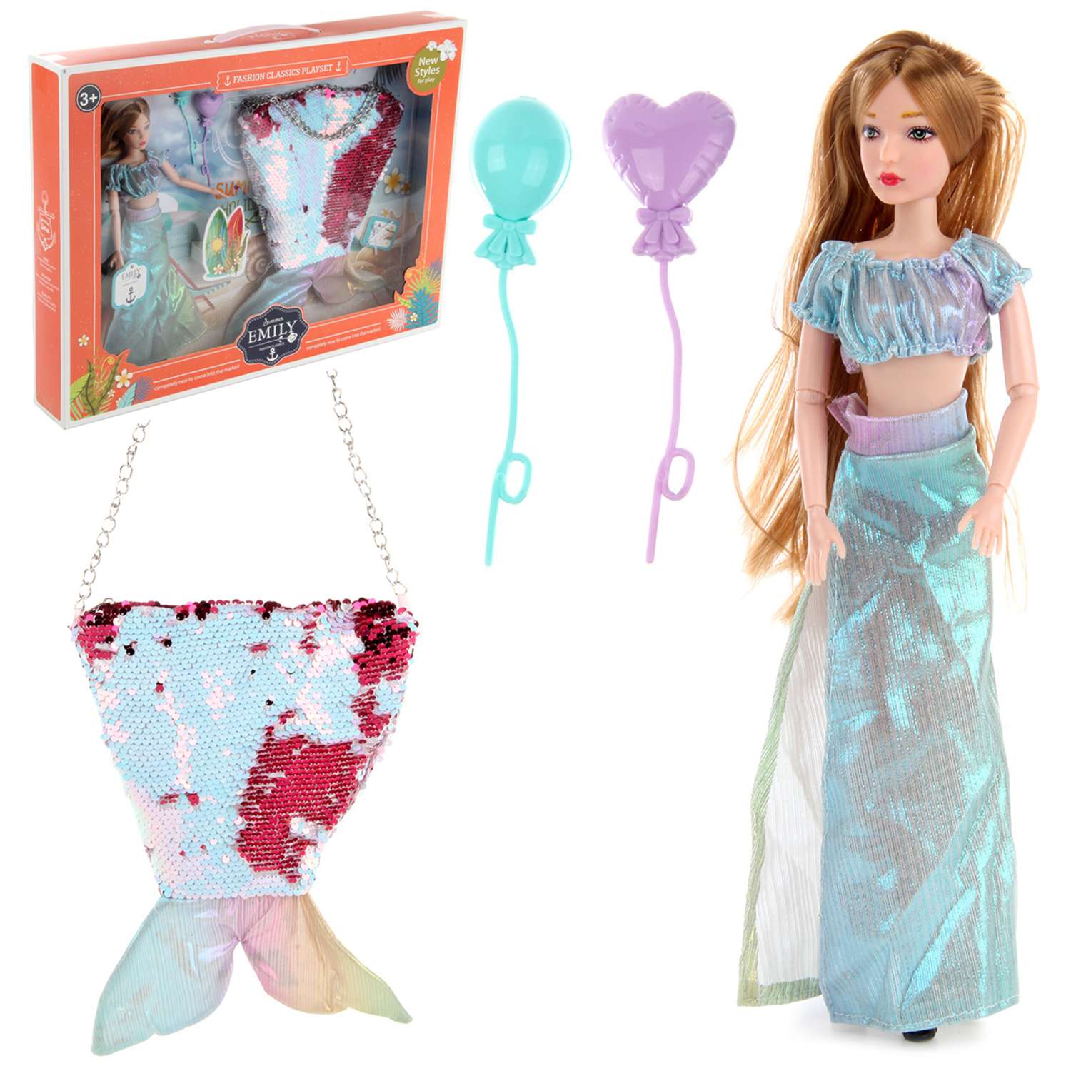 Кукла модель Барби Veld Co шарнирная с сумкой для девочки 115957 - фото 1