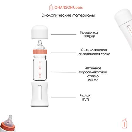 Детская бутылочка Johanson & Bebis 160 мл