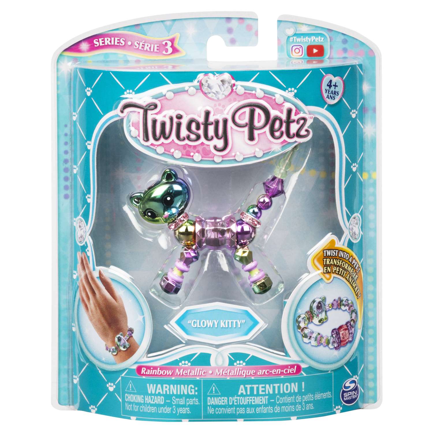 Набор Twisty Petz Фигурка-трансформер для создания браслетов Glowy Kitty 6044770/20121568 - фото 1