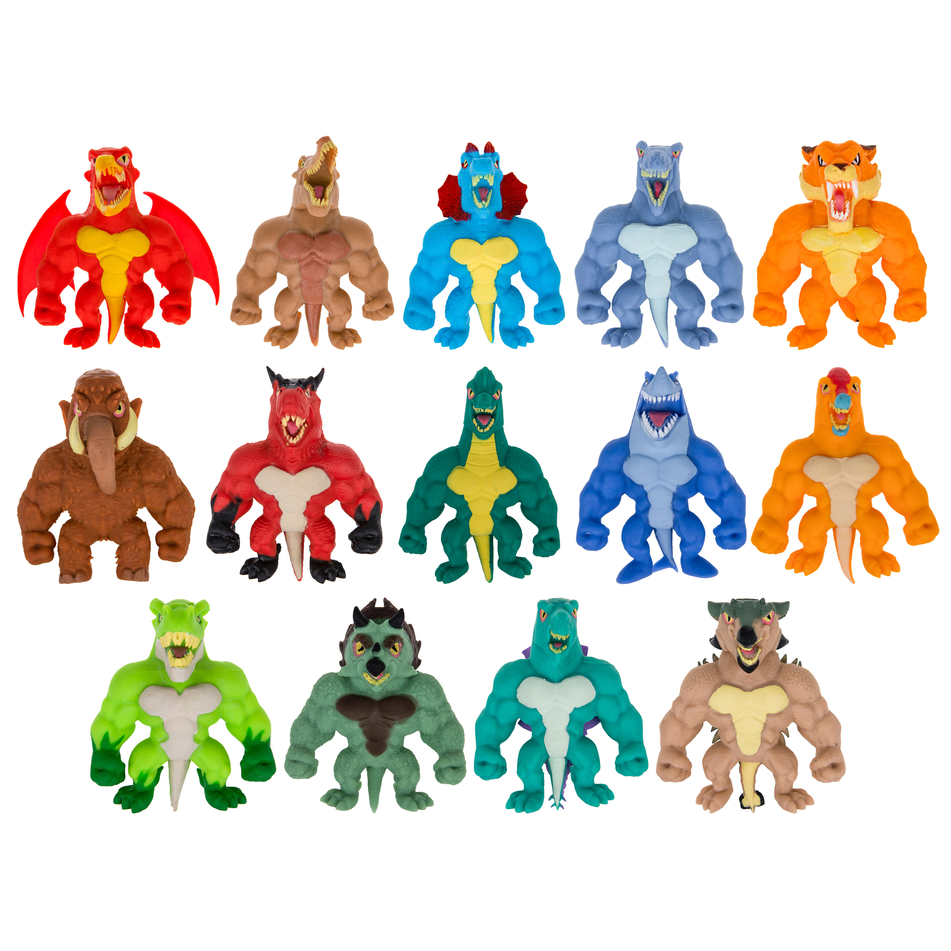 Игрушка-тягун 1Toy Monster Flex Dino Тигро Т22691-4 - фото 7