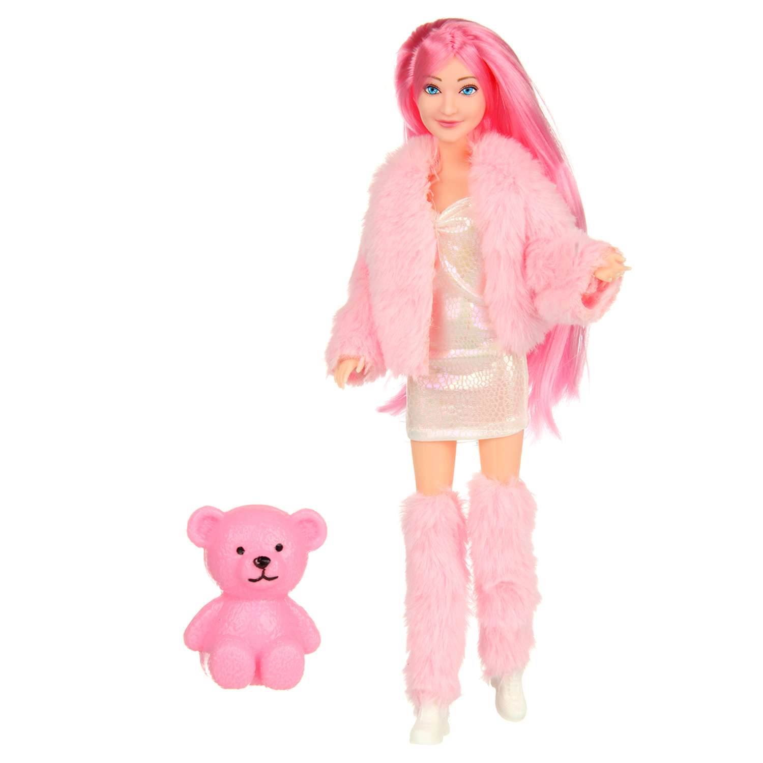 Кукла модель Барби Veld Co шарнирная модная с медвежонком 133069 - фото 6